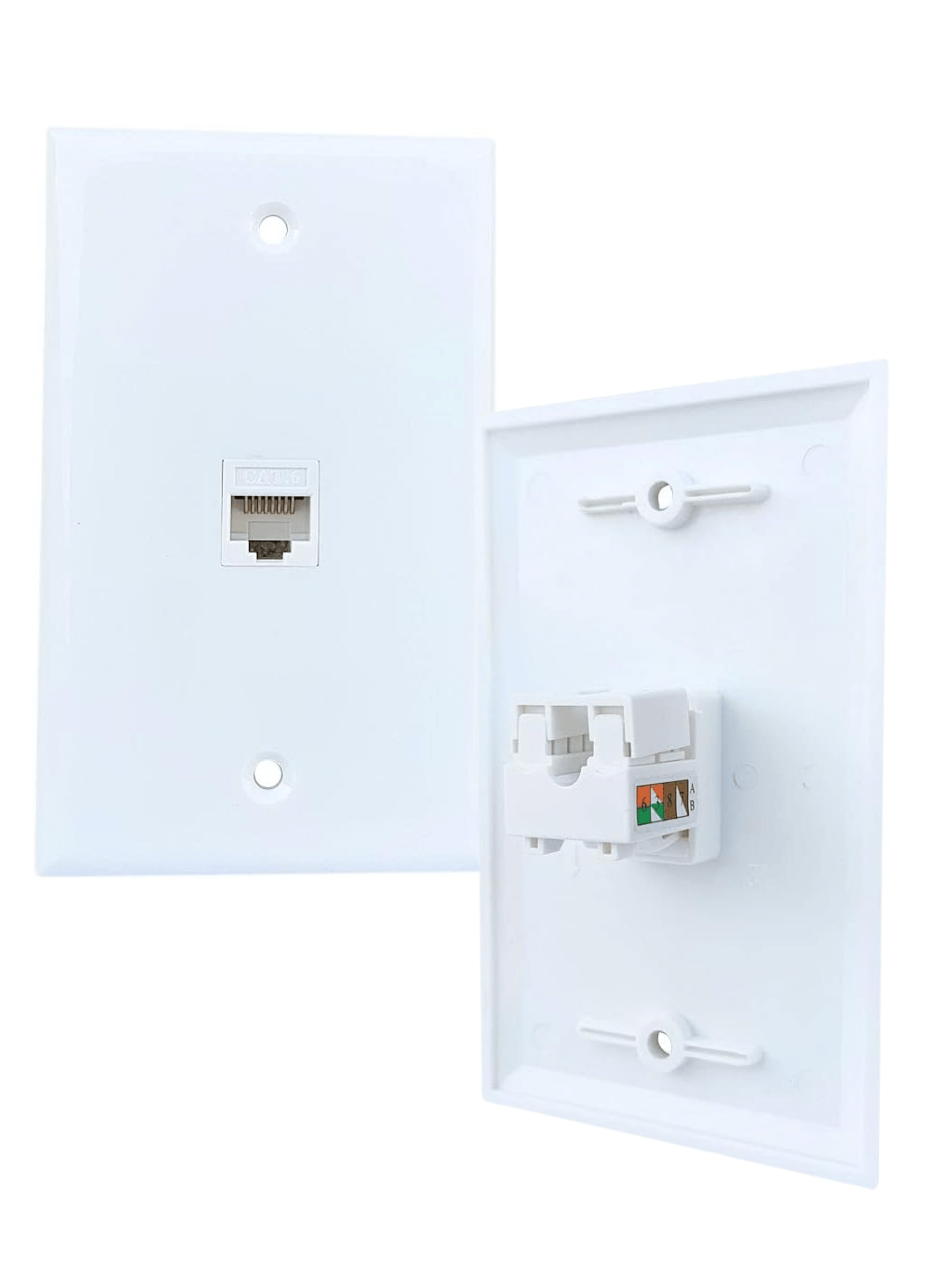 Modulo Rj45 Cat6 De Red Jack Keystone Con Tapa Muro-4