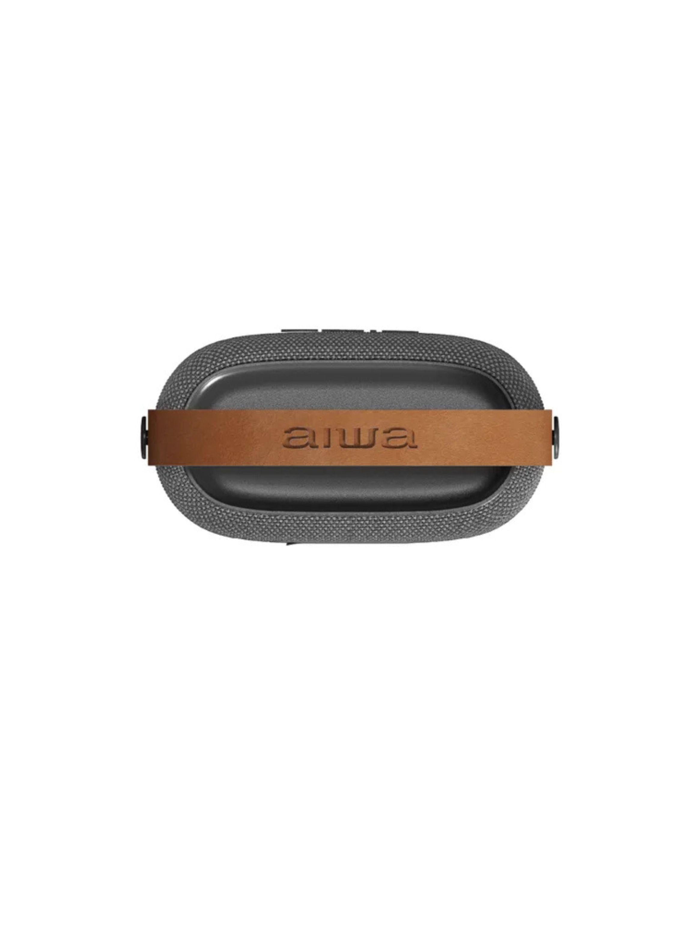 Parlante Bluetooth Portatil AIWA 7W Con Luz Gris AWSS70BT-2