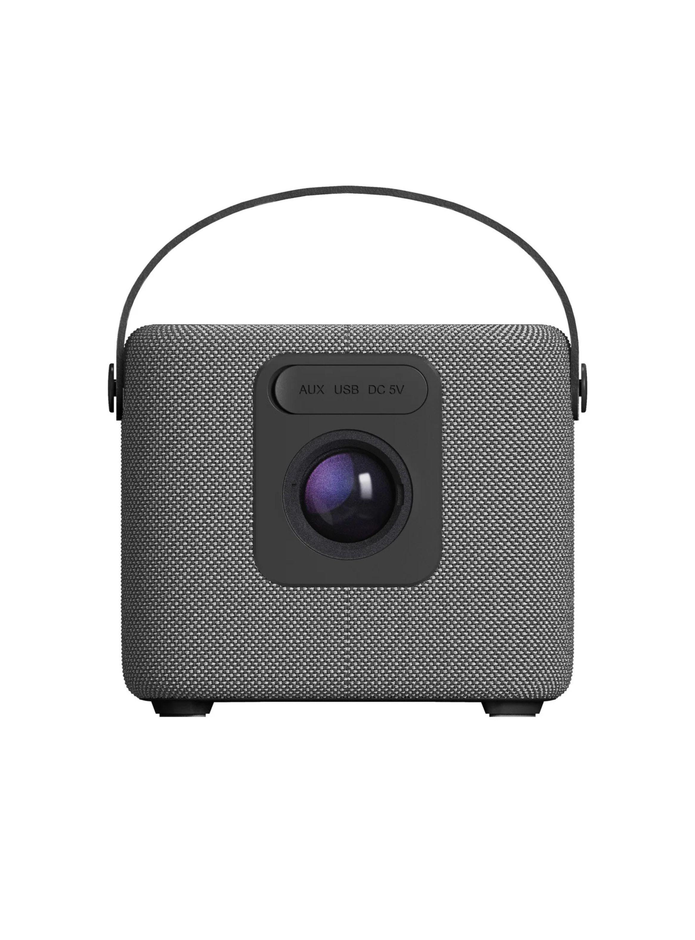 Parlante Bluetooth Portatil AIWA 7W Con Luz Gris AWSS70BT-2