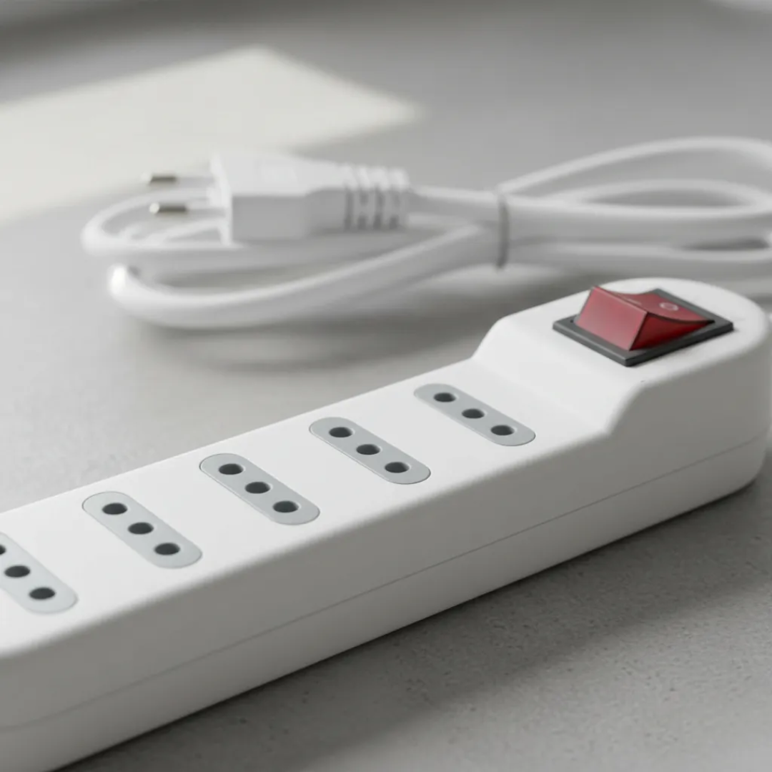 Alargador El ctrico 4 Posiciones con Interruptor 3 Metros Blanco-5