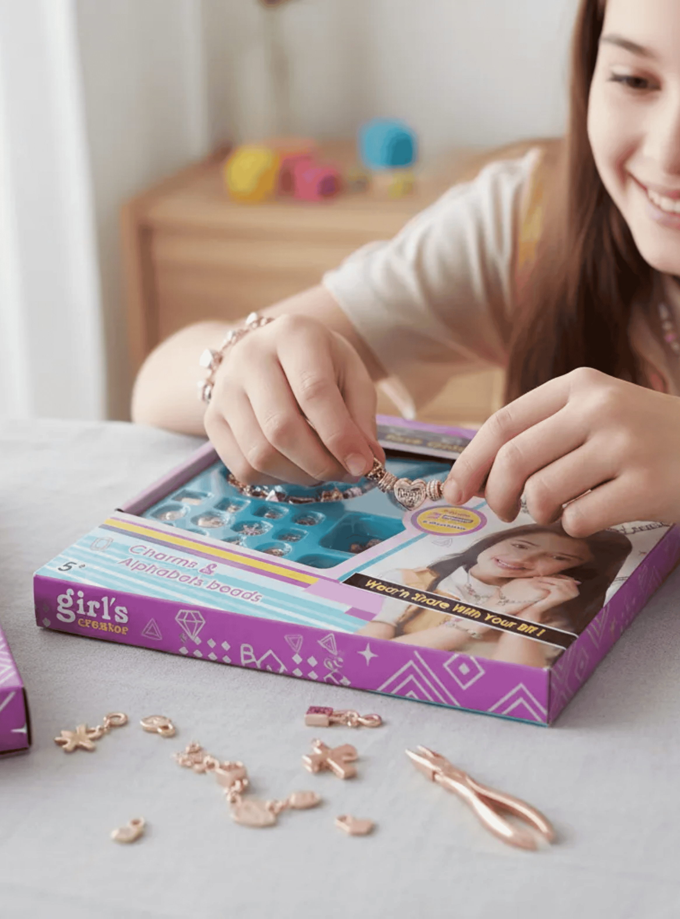 Kit Para Hacer Pulseras Juego De Pulseras Y Collares-3