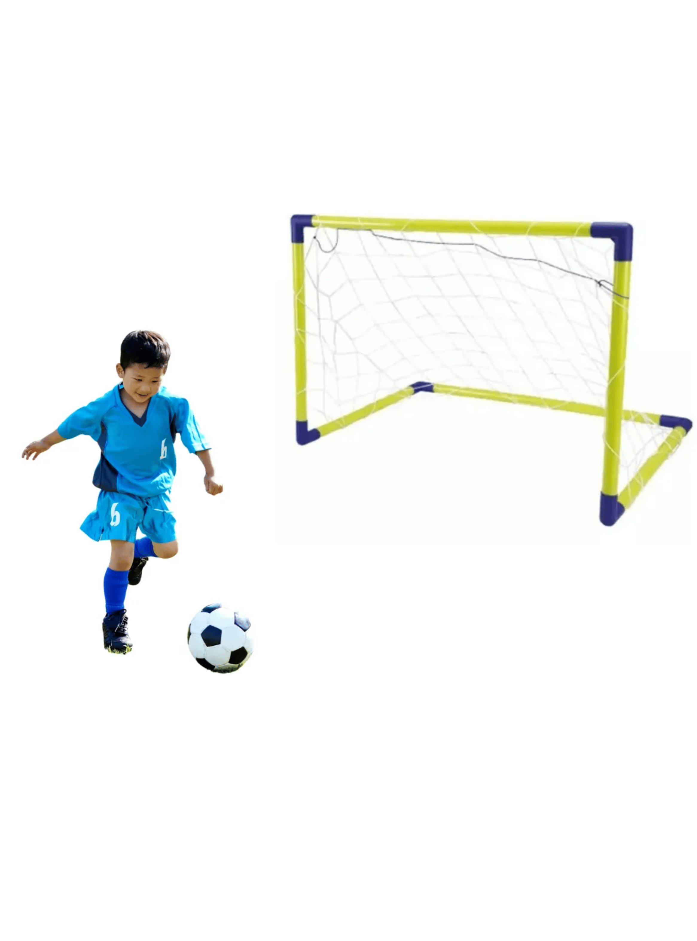 Mini Portería de Futbol Infantil con Balón y Inflador-5