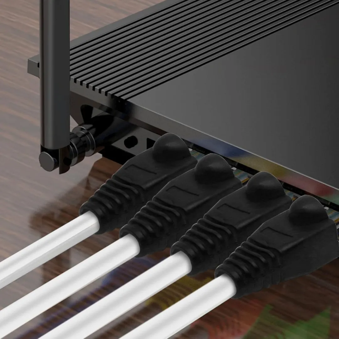 Funda Capuchon para Conector RJ45 100 Unidades Negro-4