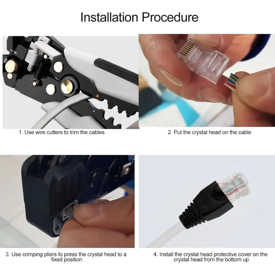 Funda Capuchon para Conector RJ45 100 Unidades Negro-5