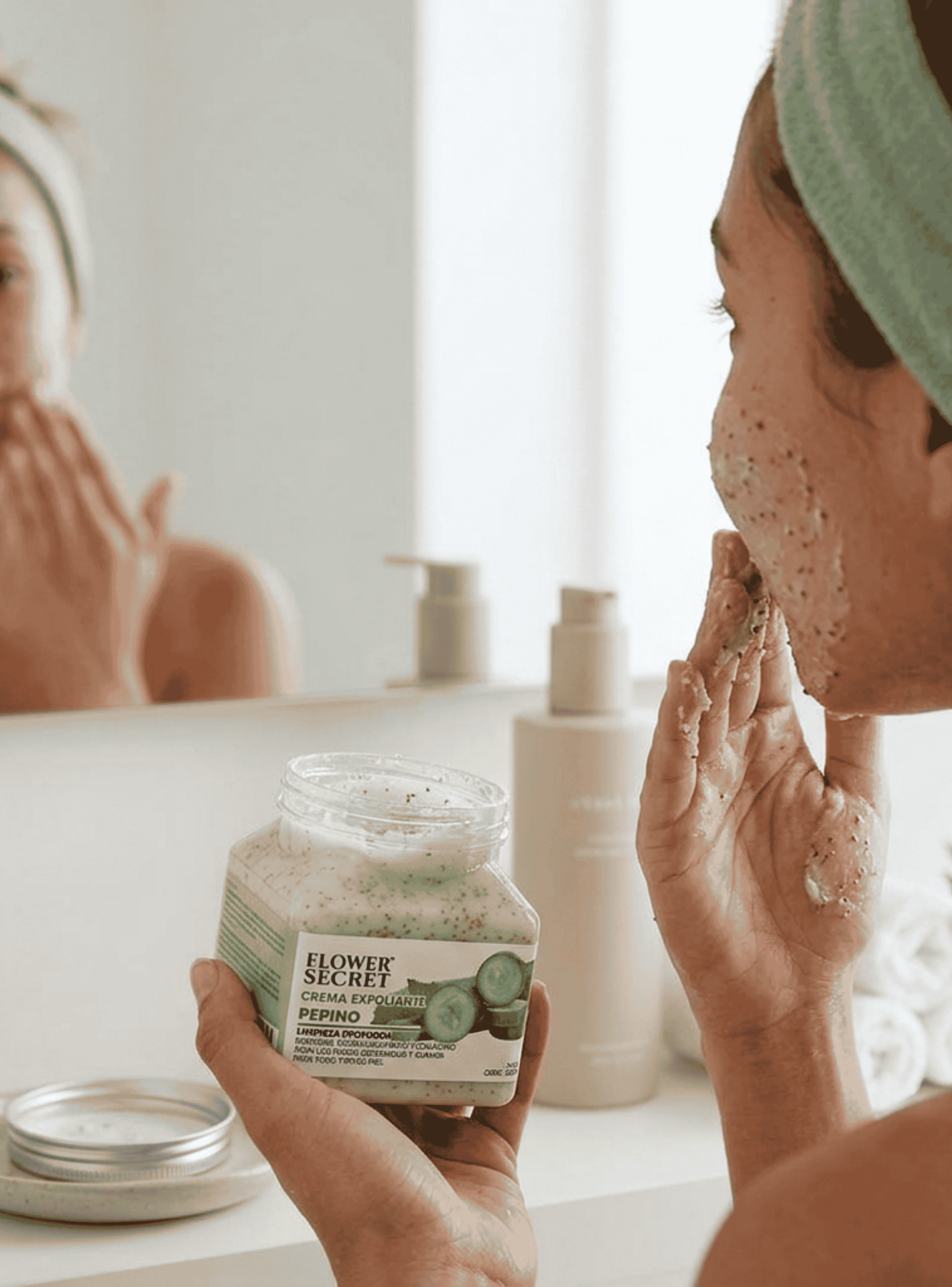 Crema Exfoliante de Pepino 300 ml Flower Secret-2