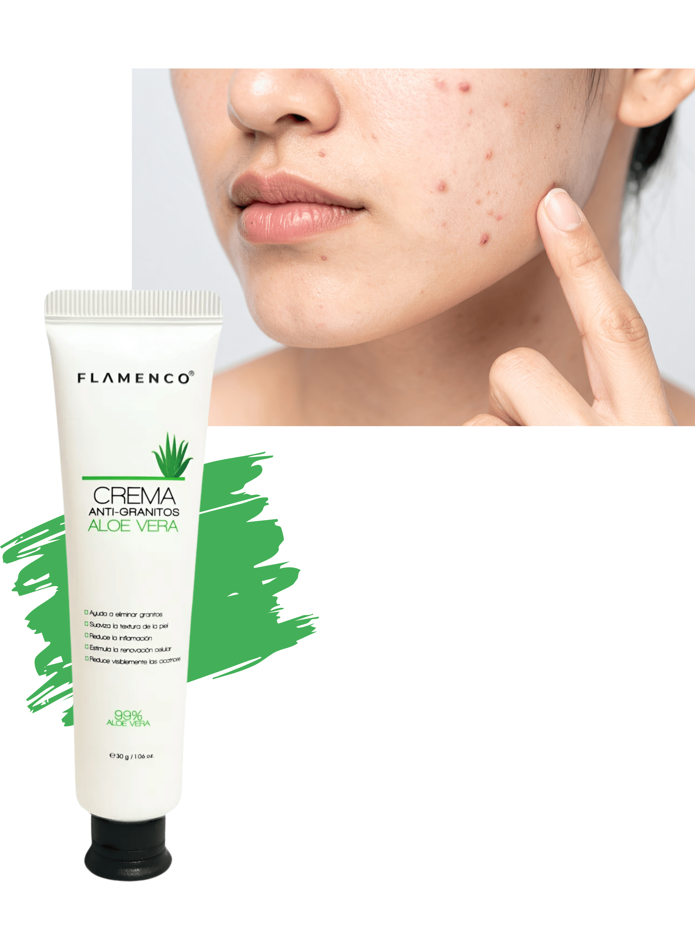 Crema Aloe Vera Flamenco Anti Granitos 30g-3