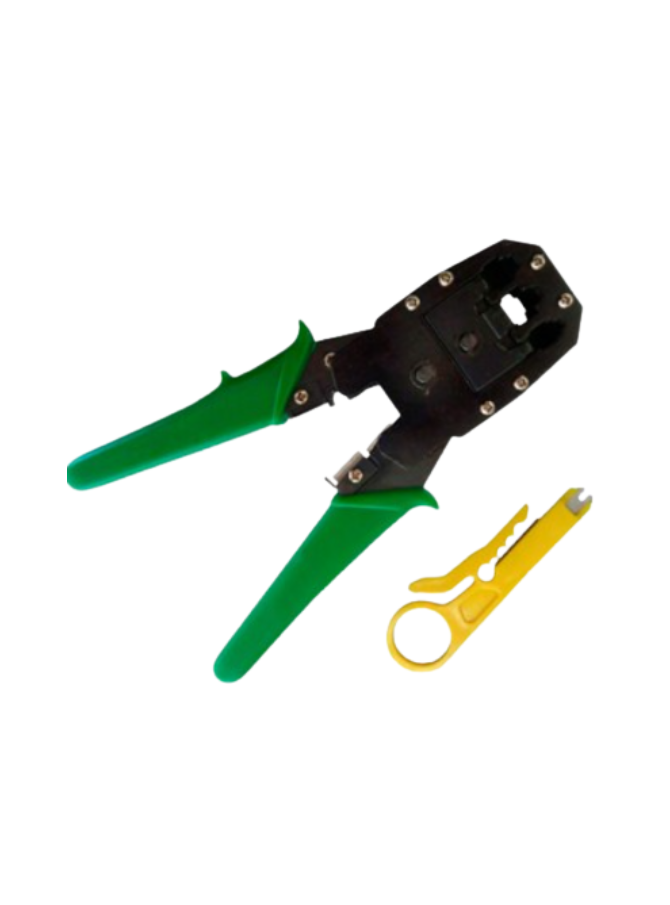 Kit Herramientas de Red Crimpeadora Tester Pelacables con Conectores RJ45-2