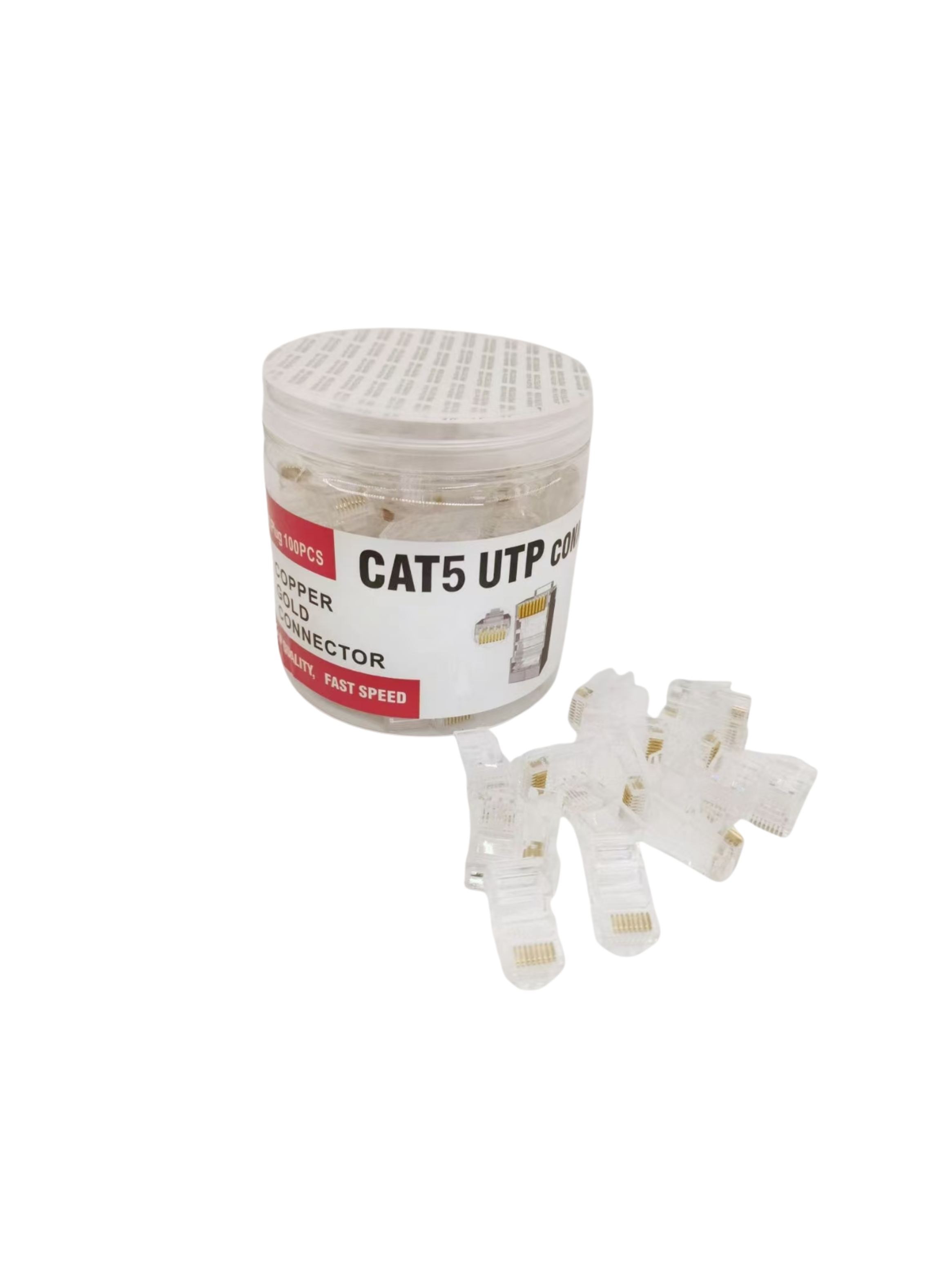 Kit Herramientas de Red Crimpeadora Tester Pelacables con Conectores RJ45-3