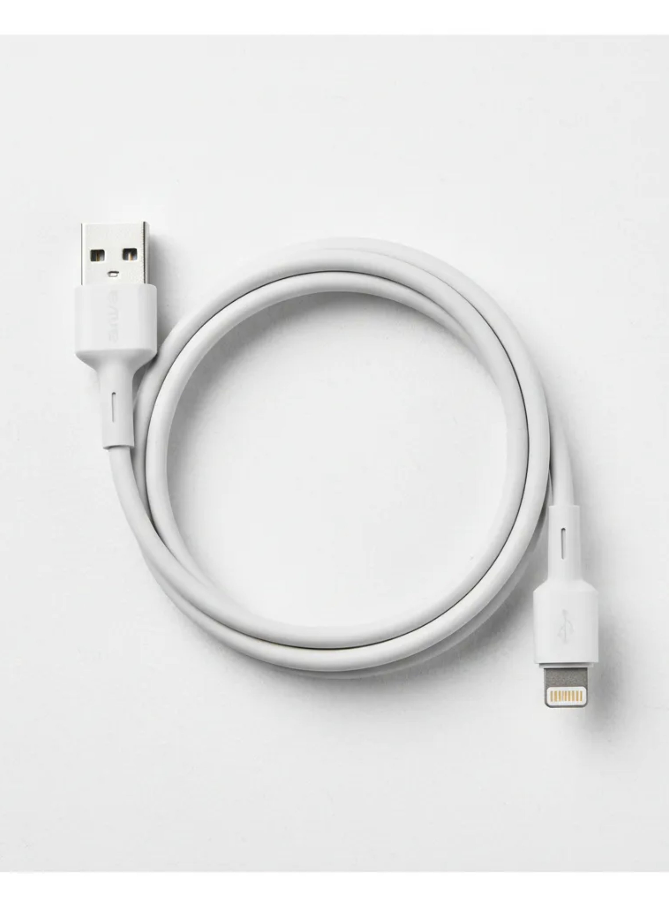 Cable AIWA USB A a Lightning 1 2 m Blanco-3