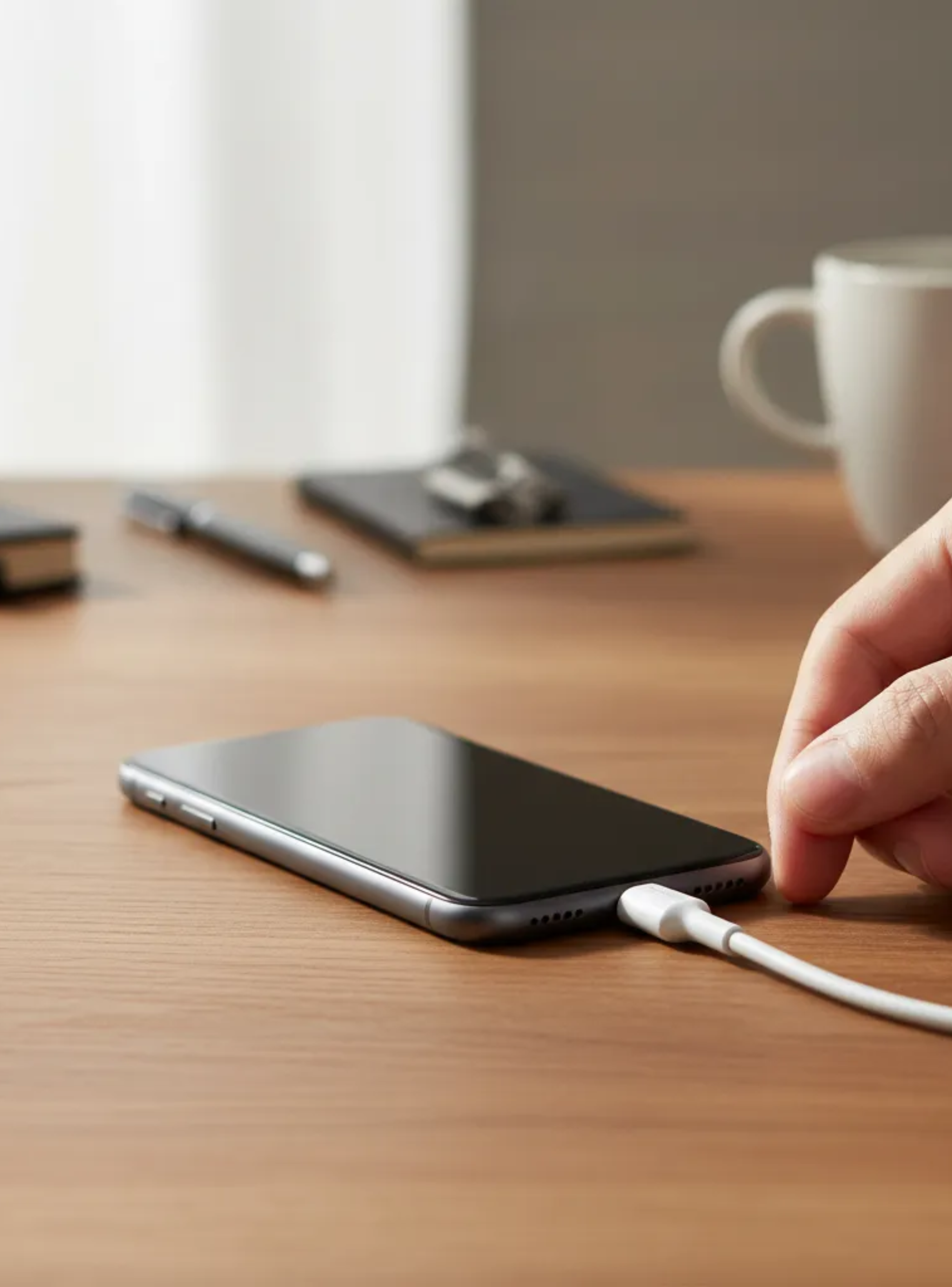 Cable AIWA USB A a Lightning 1 2 m Blanco-5