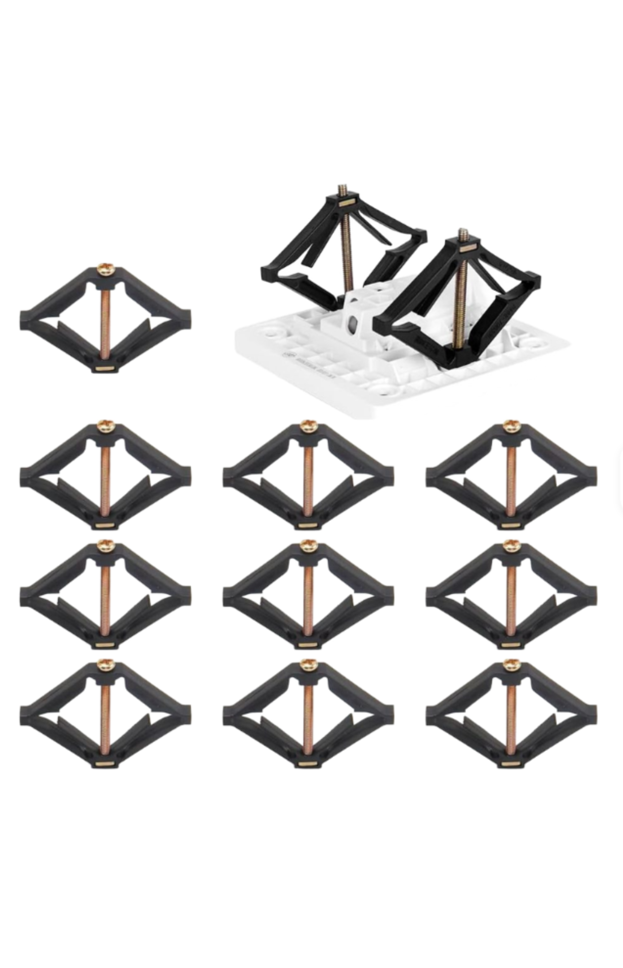Juego de 10 Tornillos Restauradores para Cajas de Enchufe Reparador de Cajetin-2