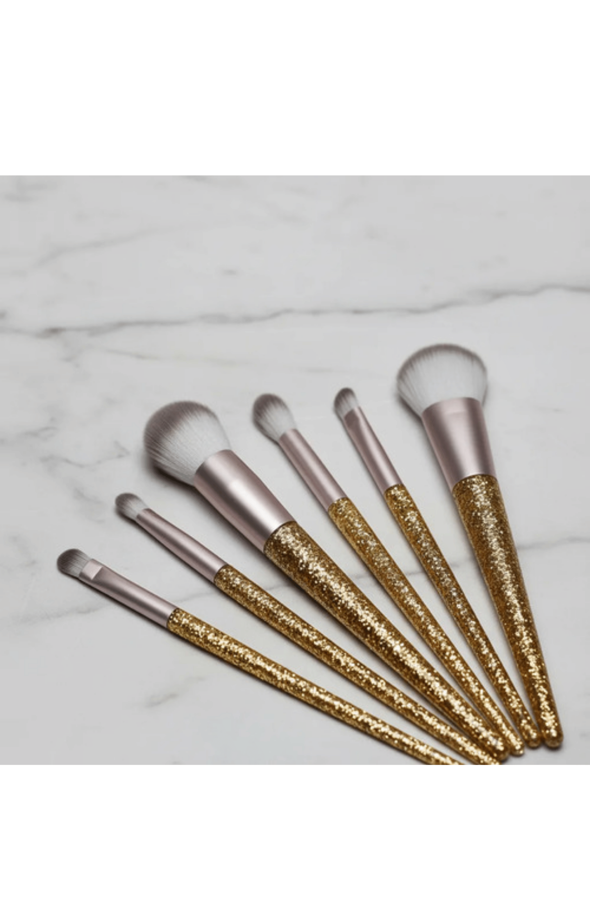 Set De 7 Brochas De Maquillaje Doradas-2