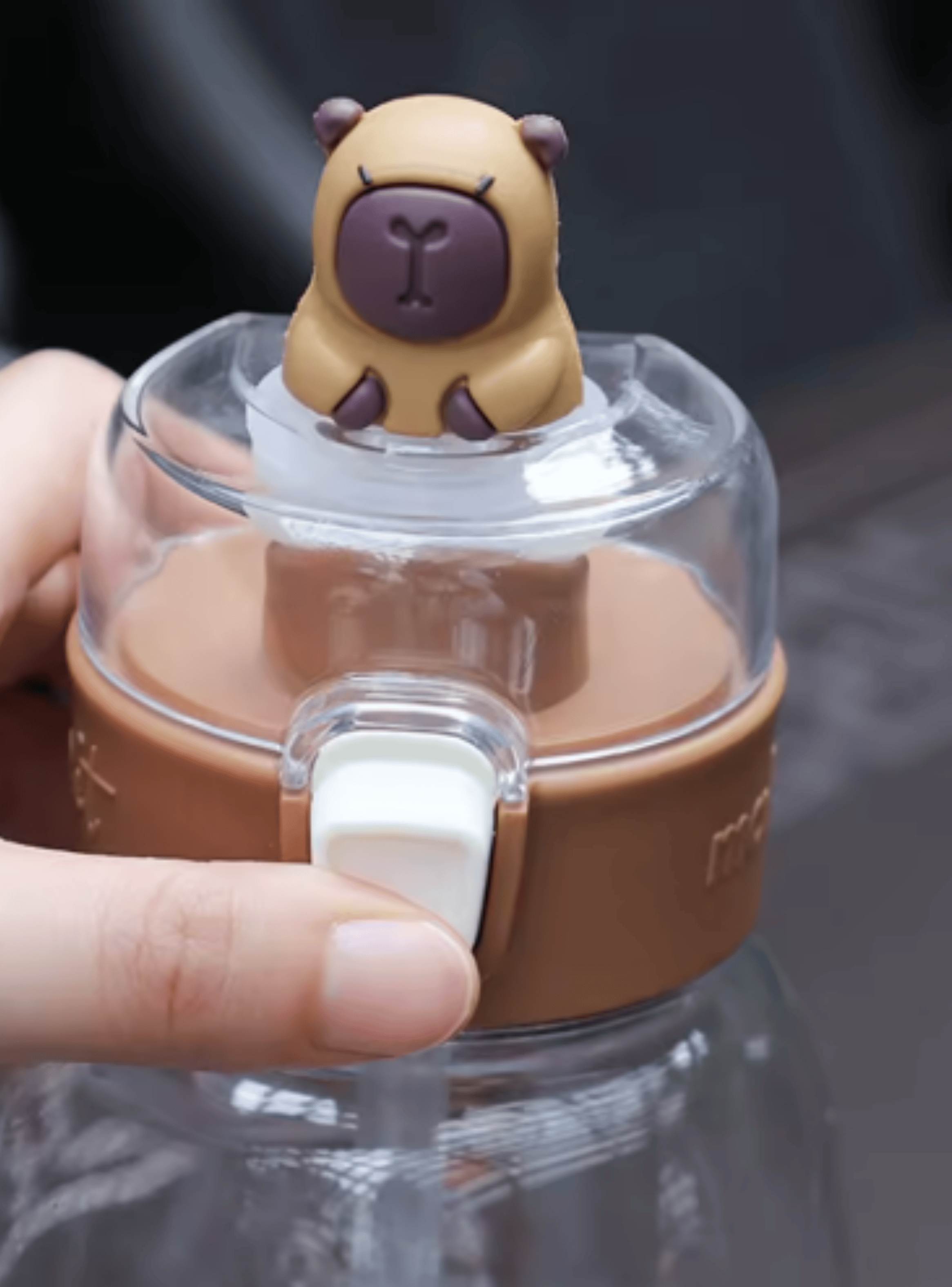 Botella de Agua Escolar con Pajilla Divertida Practica y Segura-5