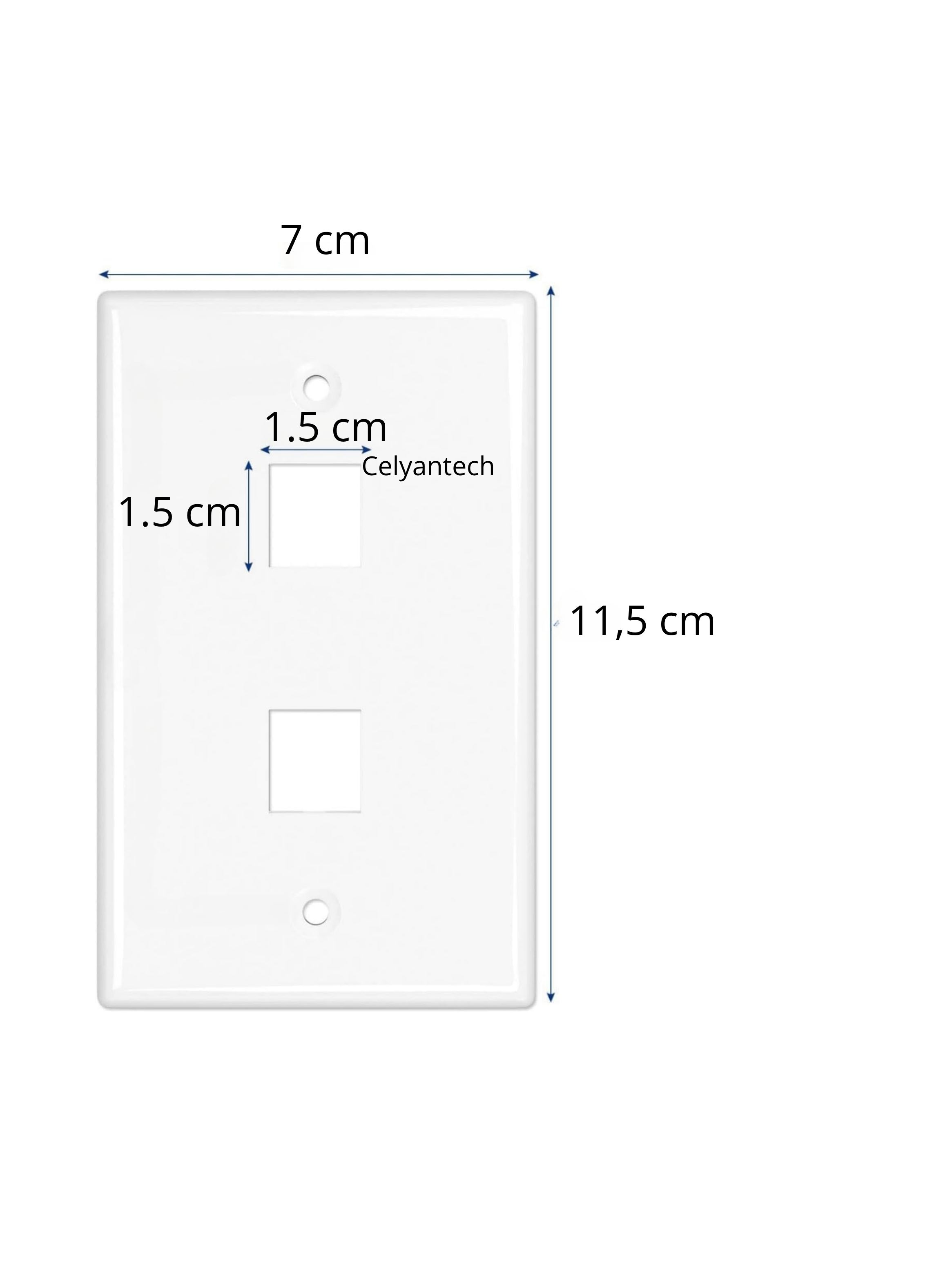 2 Modulos Rj45 Cat6 De Red Jack Keystone Con Tapa Muro Doble-5