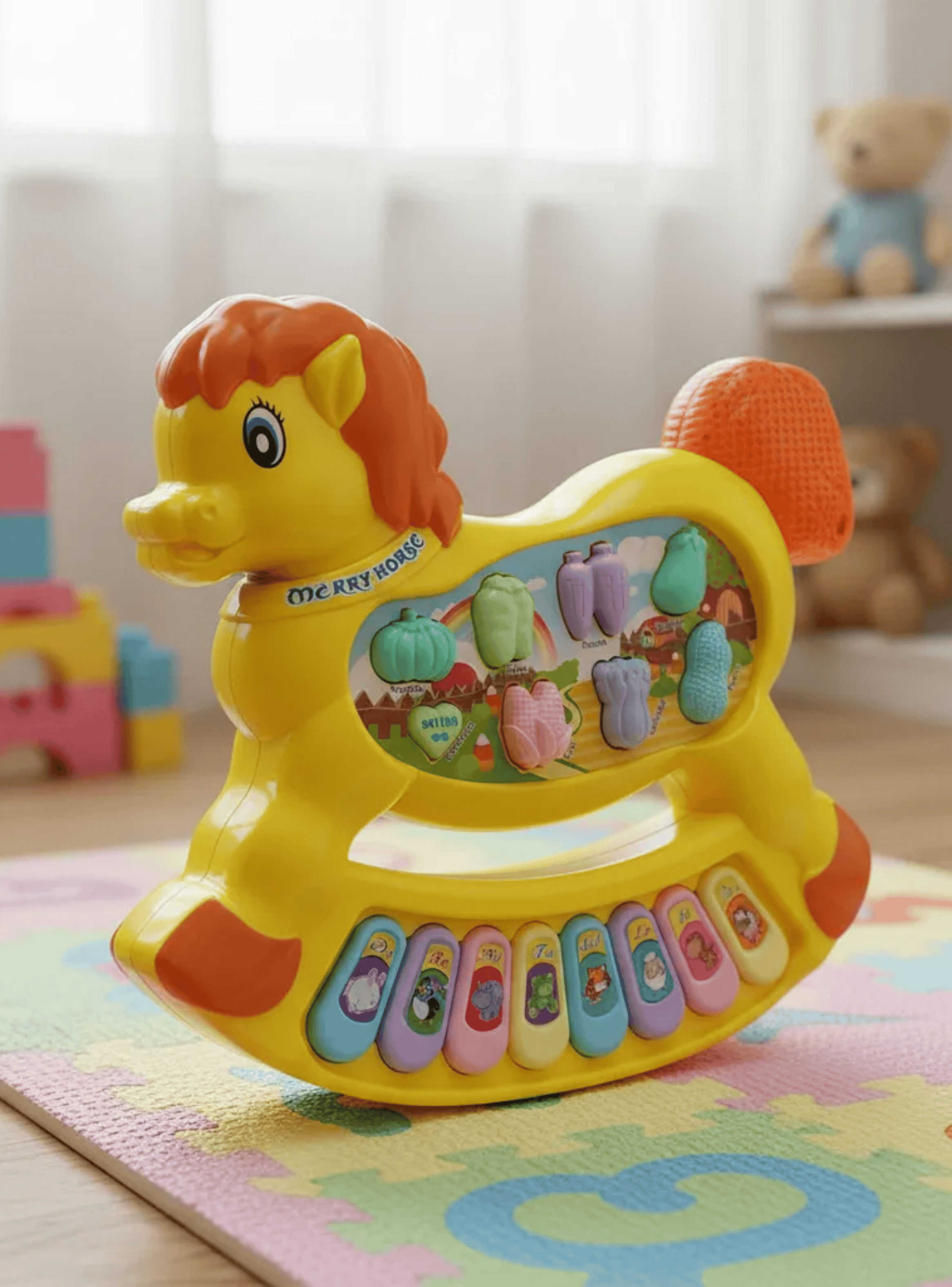 Piano Musical Educativo para Niños con Luces y Sonidos en Ingles-3