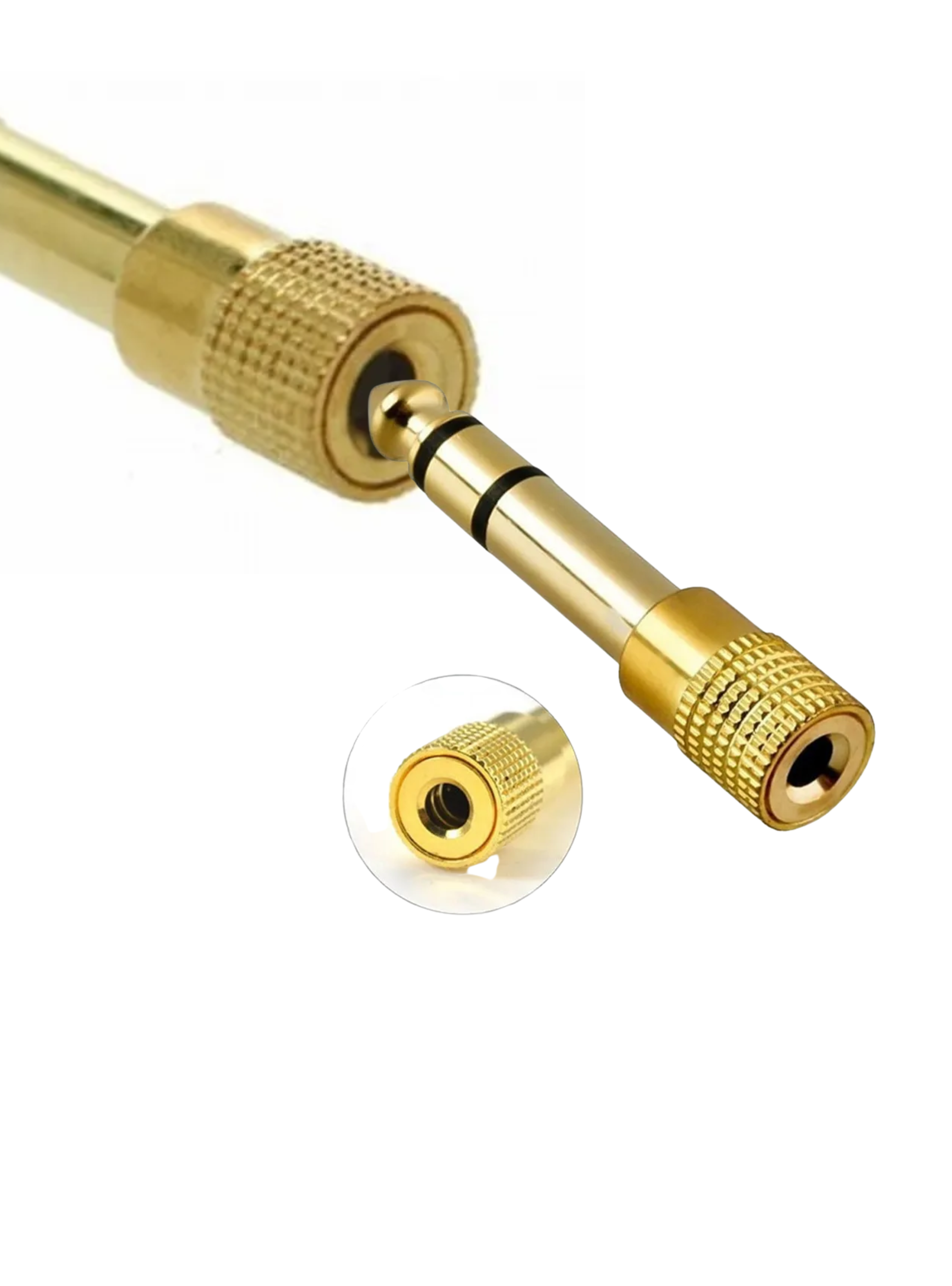 Adaptador Audio 6 3 mm a 3 5 mm Estereo Plug Profesional-2