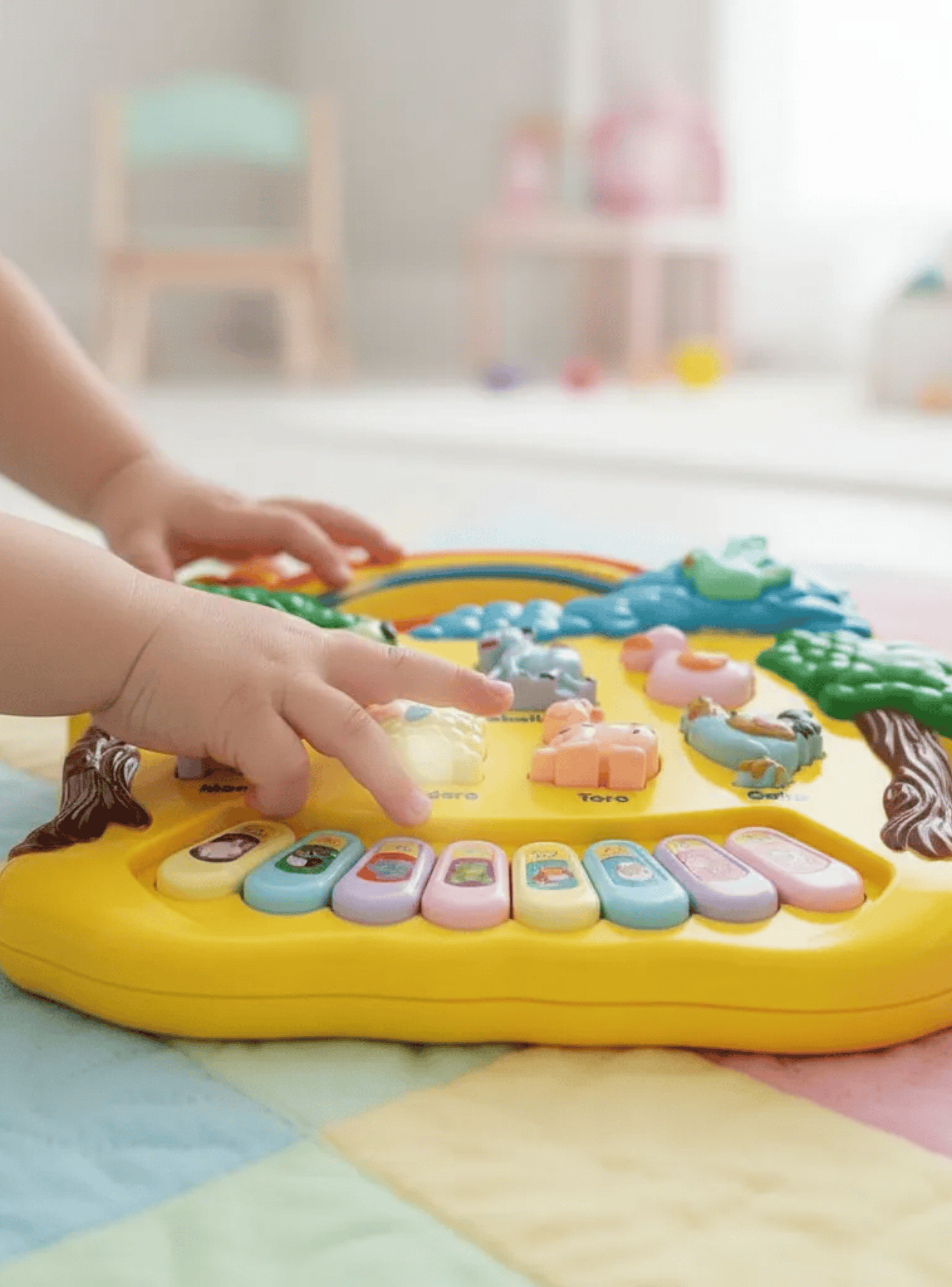 Piano Musical Educativo para Niños con Animales Luces y Música-4