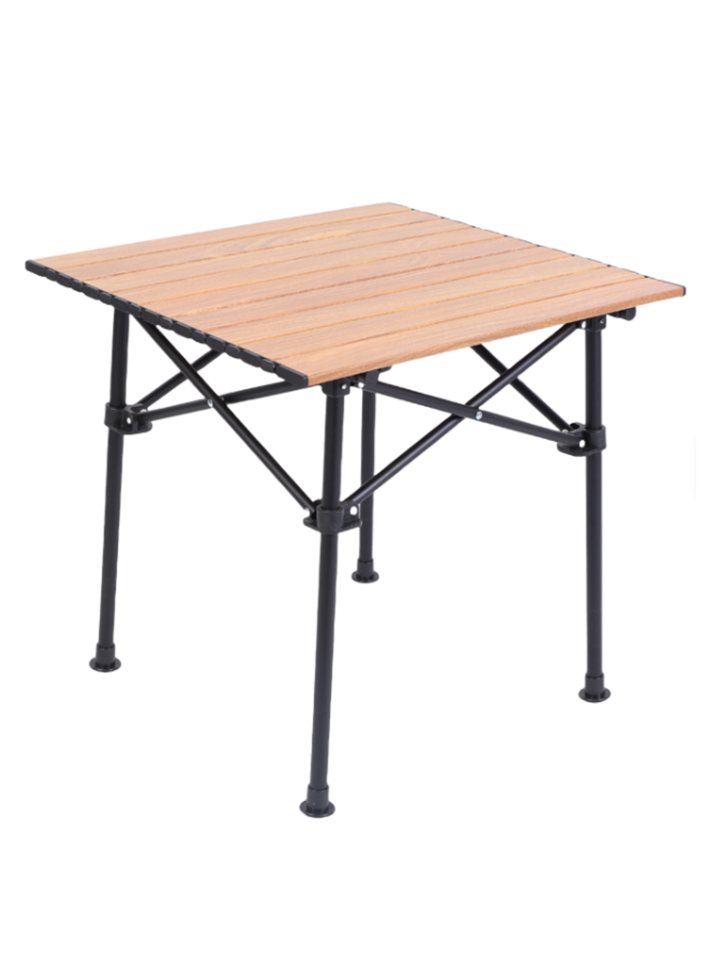 Mesa Plegable Camping Aluminio Liviana Portátil Exterior Diseño Madera-0