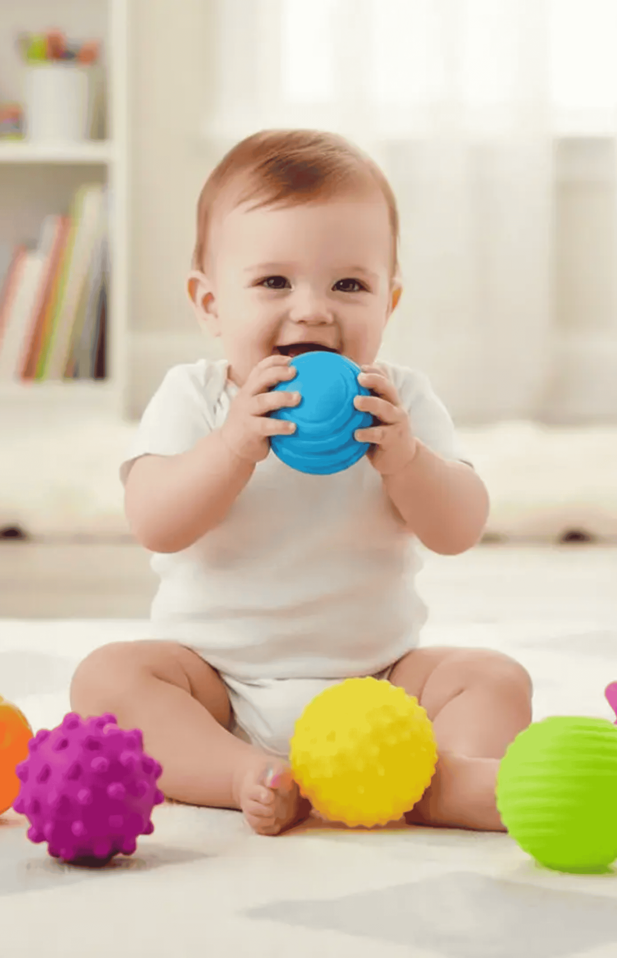 Set de 6 Pelotas Sensoriales Texturizadas para Bebe Juguete Educativo-4