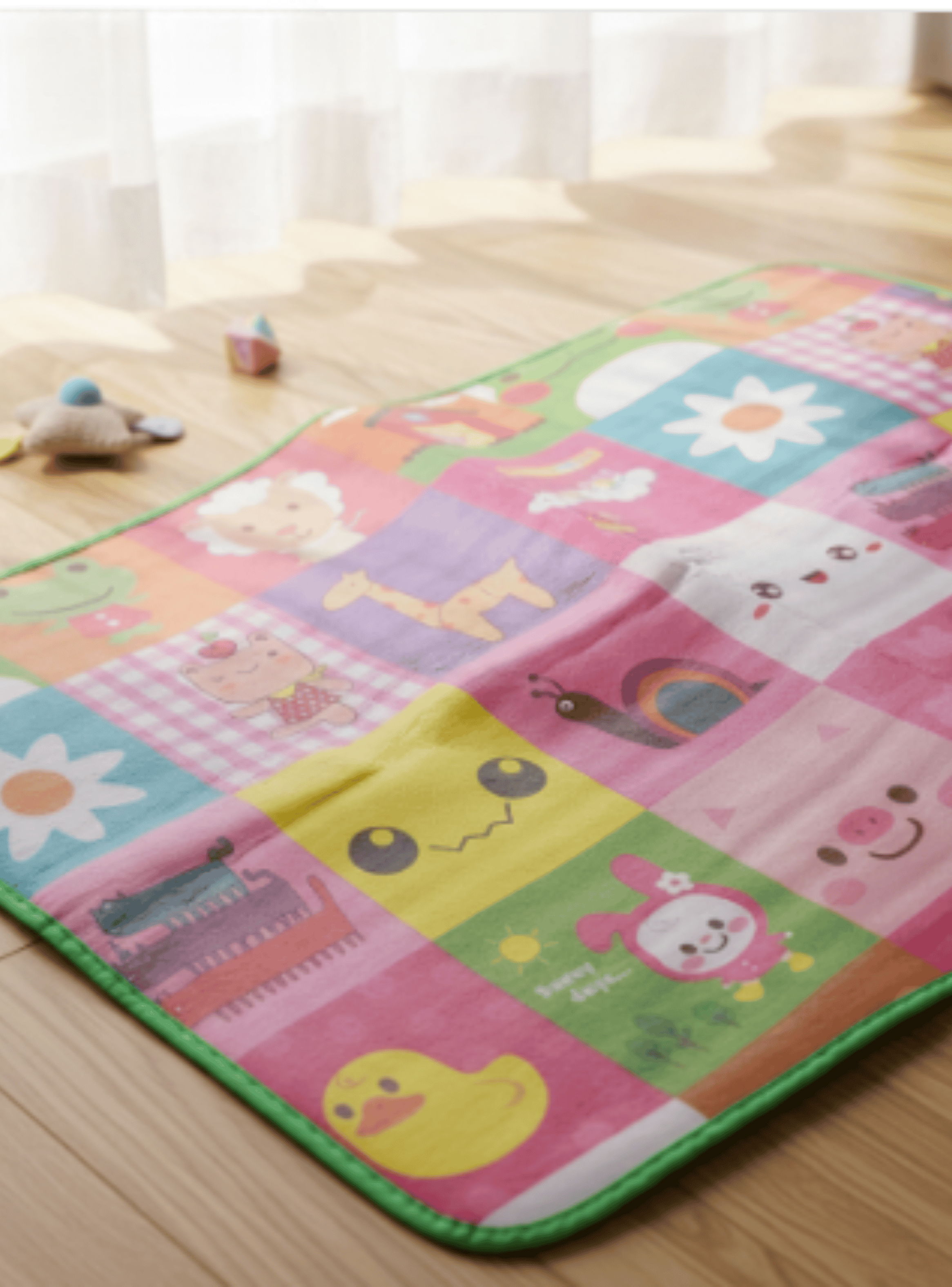 Alfombra Didactica Antigolpes para Bebes 118x87 cm-3