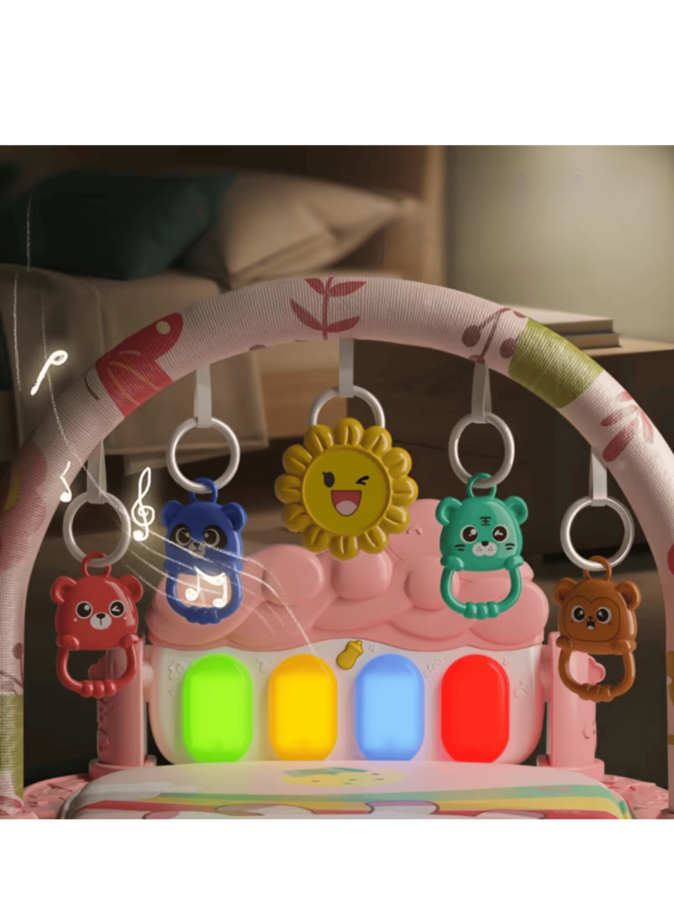 Gimnasio Musical con Alfombra y Piano para Bebe-4