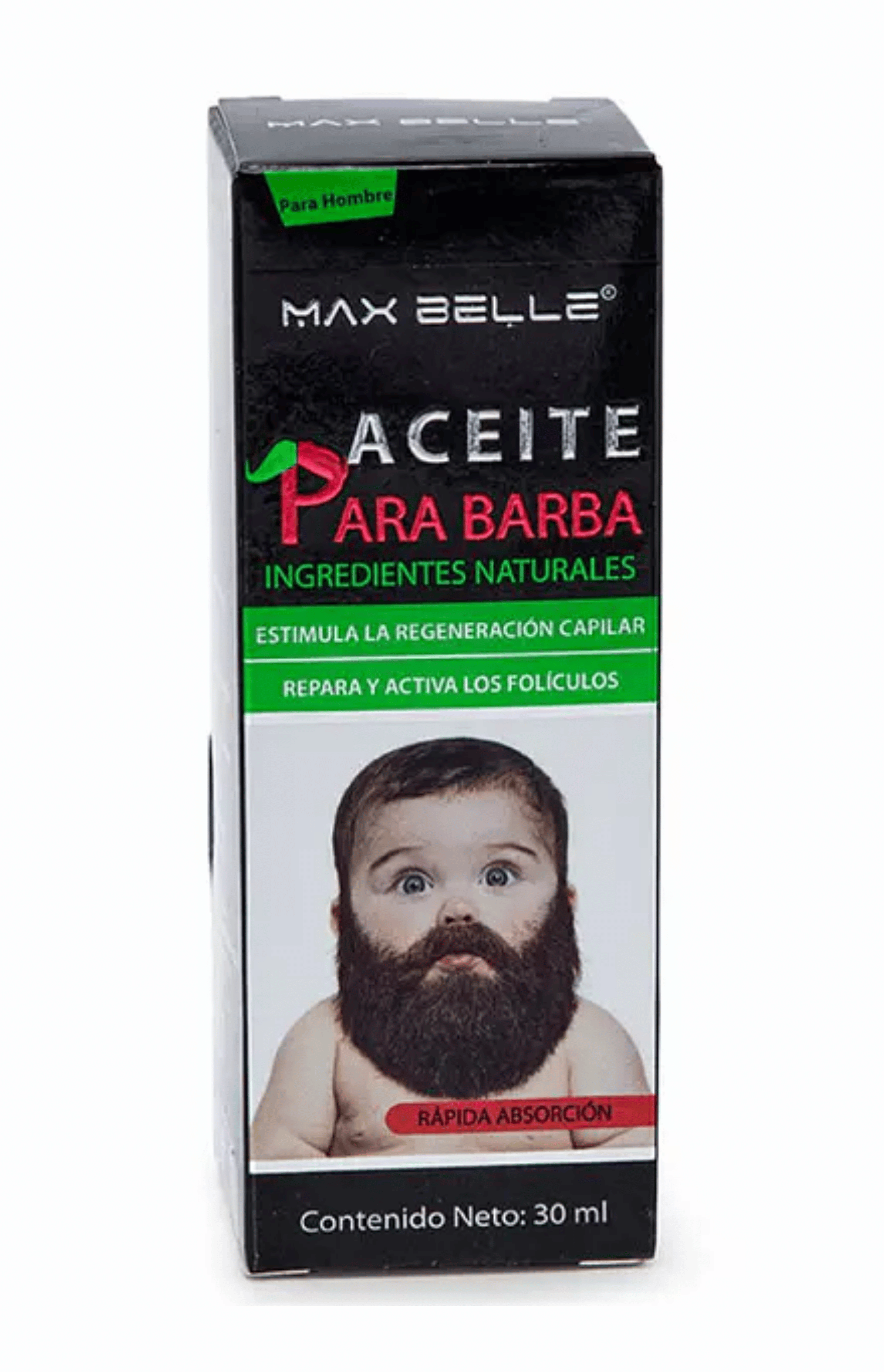Kit Cuidado para Barba Max Belle Champu 100 ml y Aceite 30 ml-2