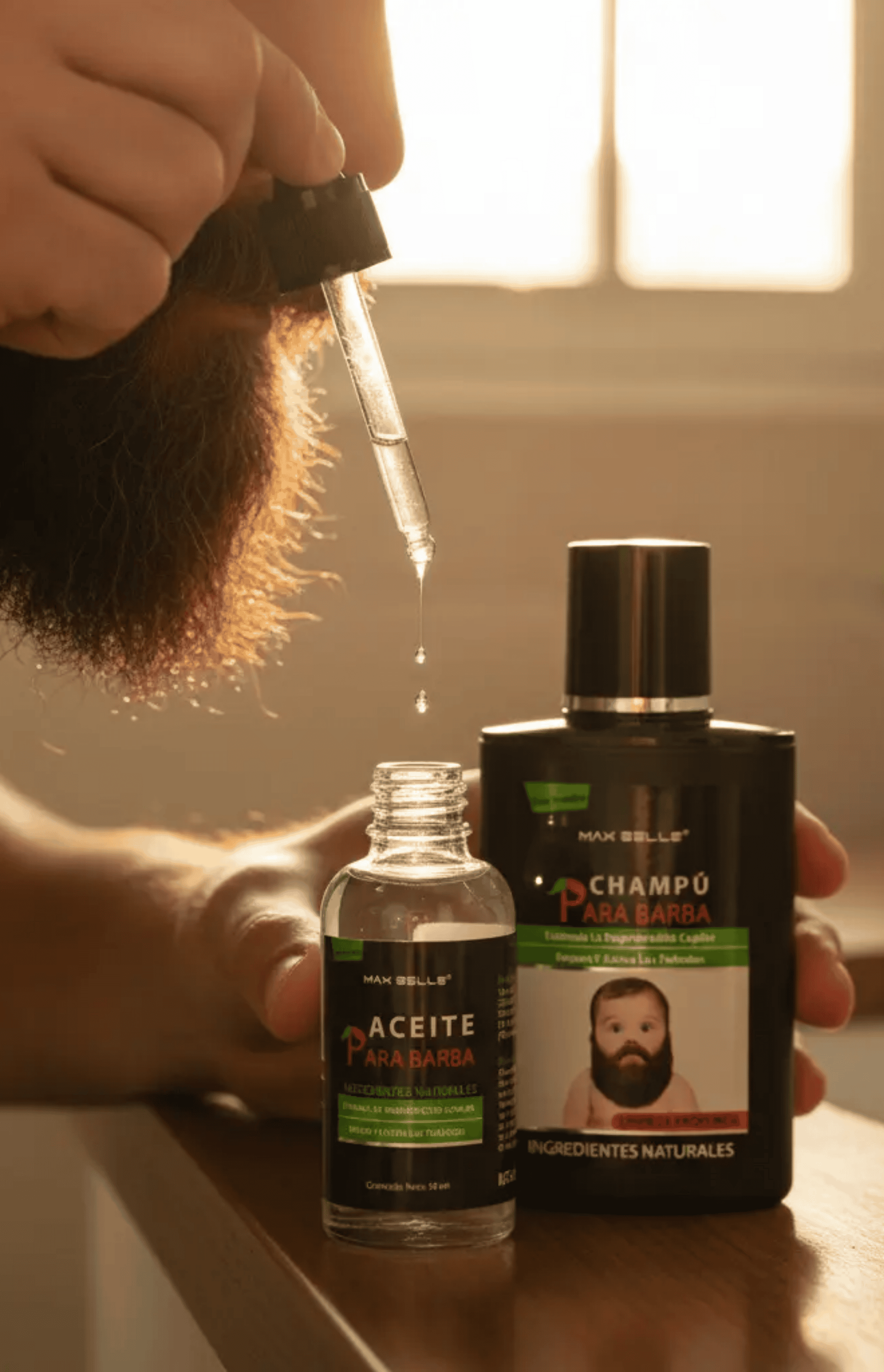 Kit Cuidado para Barba Max Belle Champu 100 ml y Aceite 30 ml-4