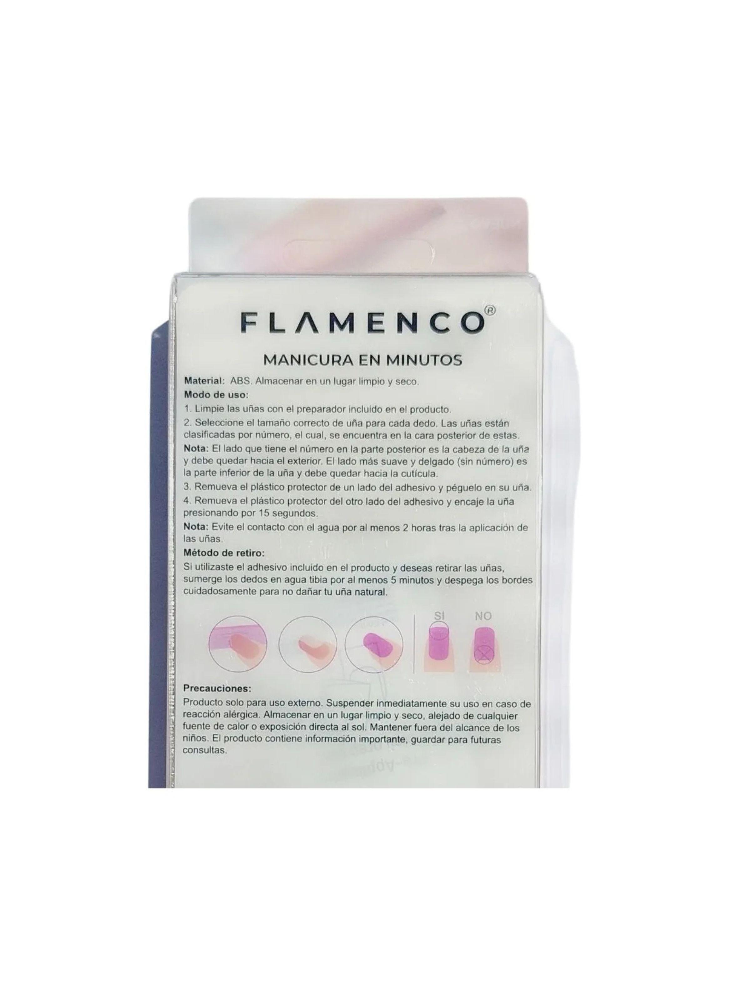 Uñas Press On Autoadhesivas Acabado Natural Rosa-3