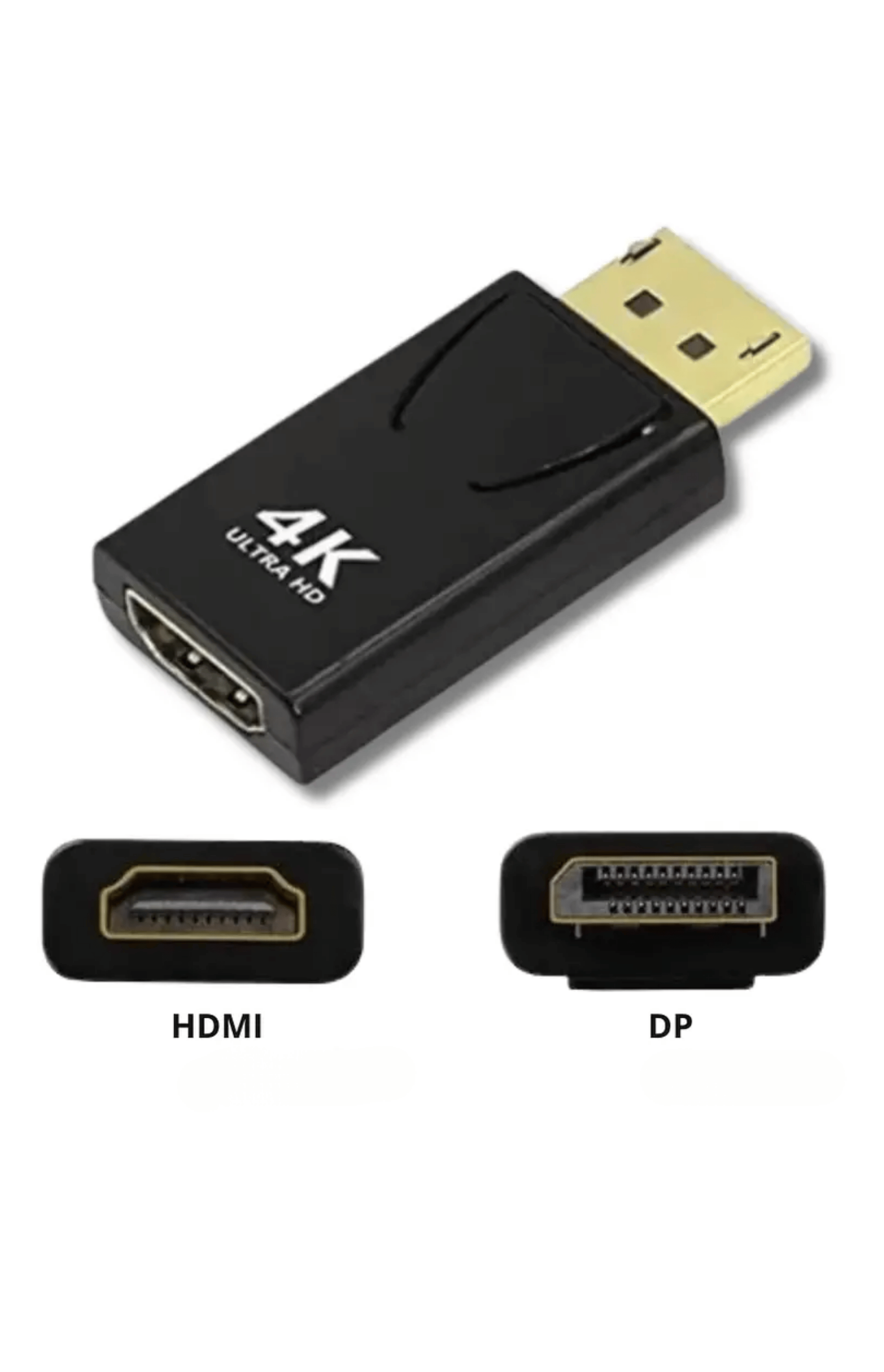 Adaptador DisplayPort a HDMI 4K 60Hz DP Macho a HDMI Hembra-1