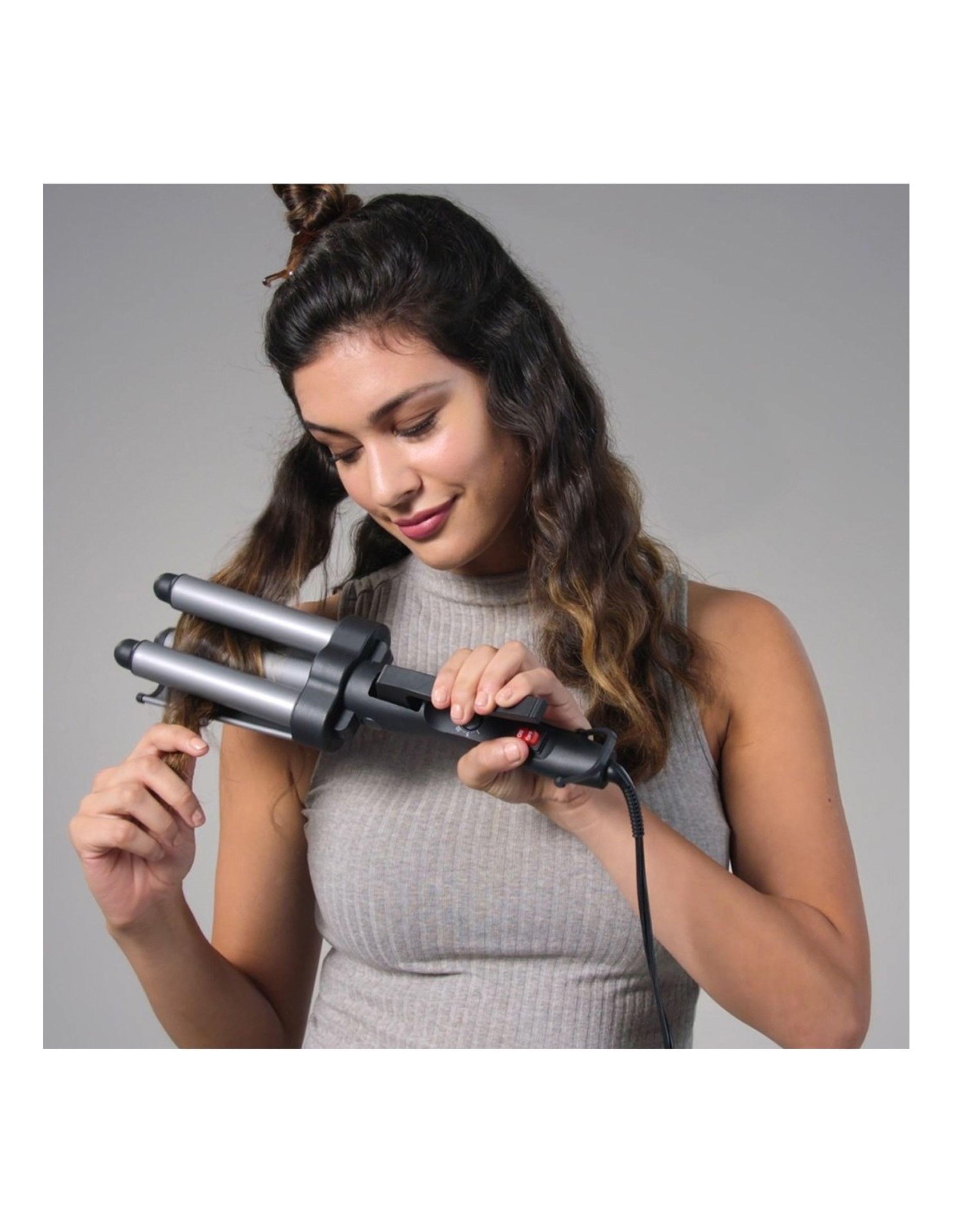 Rizador Ondulador de Pelo REVLON Jumbo Profesional Onda Triple Sirena-3