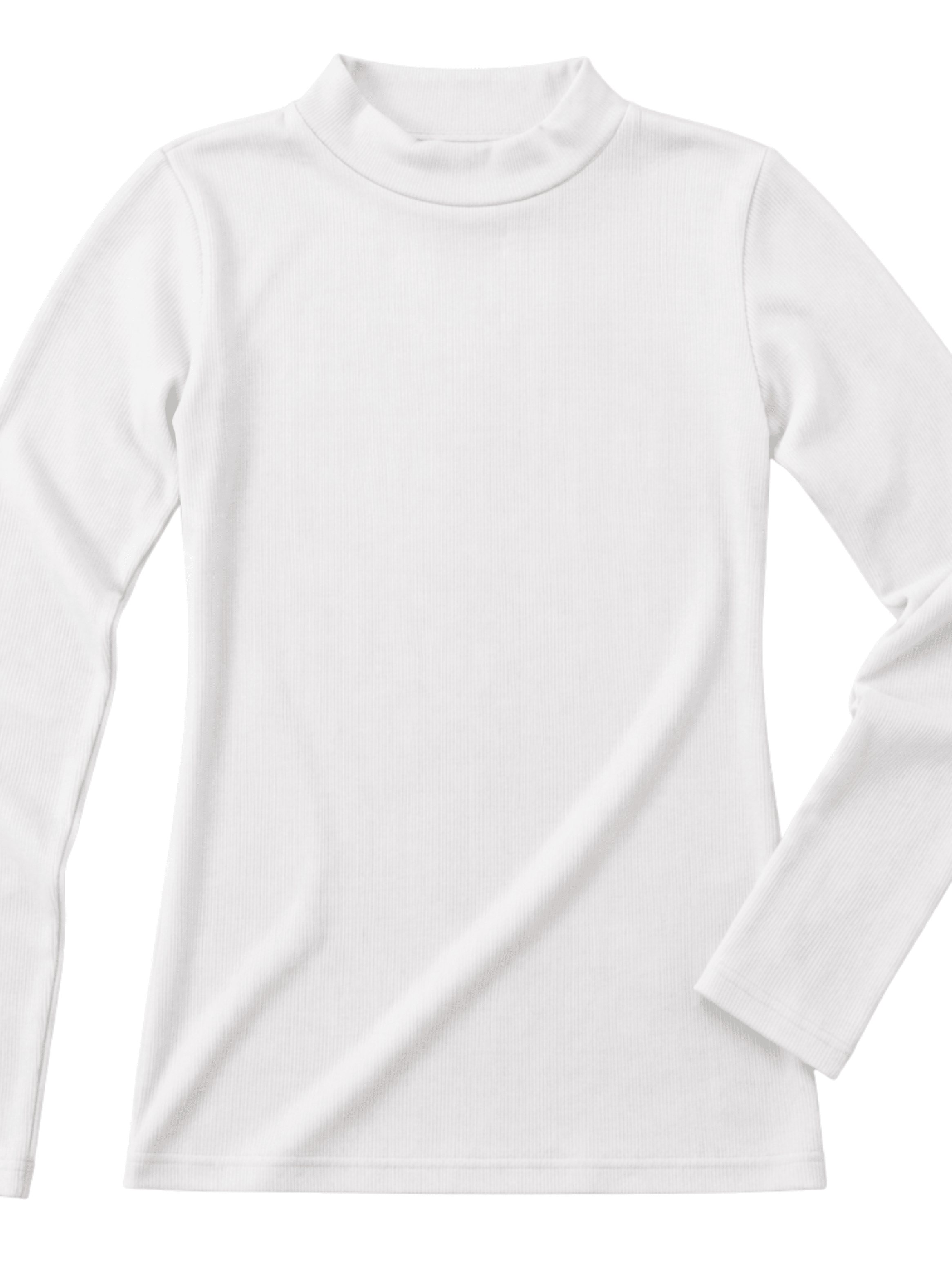 Polera Camiseta de Polar Mujer Manga Larga-0