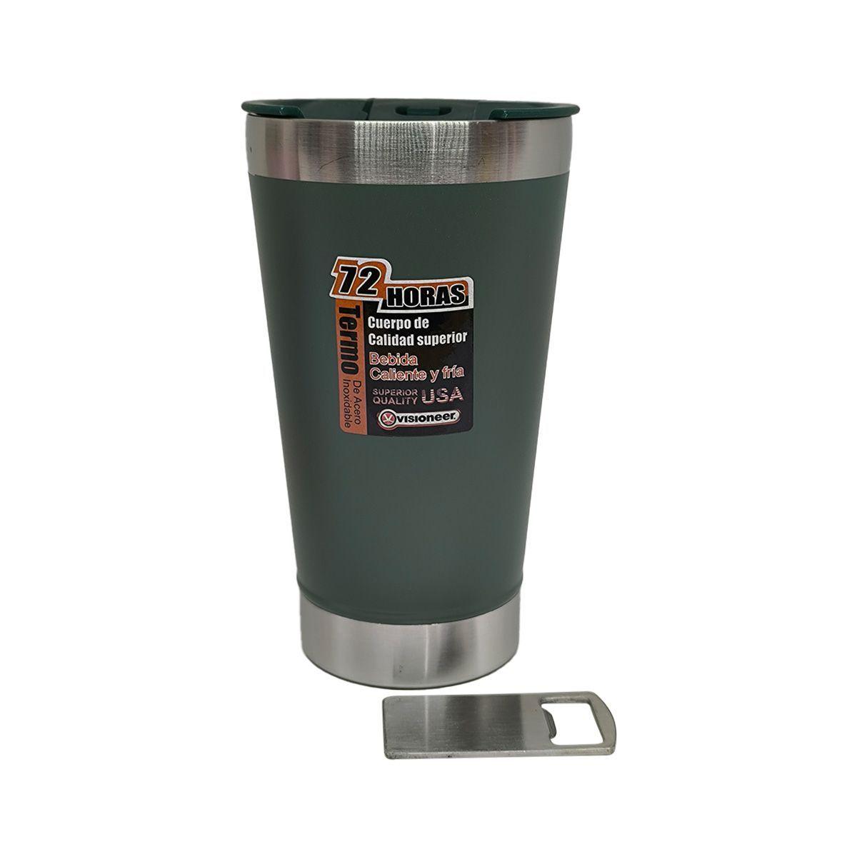 VASO DE ACERO INOXIDABLE CON DESTAPADOR 600ml HOMEMART-0