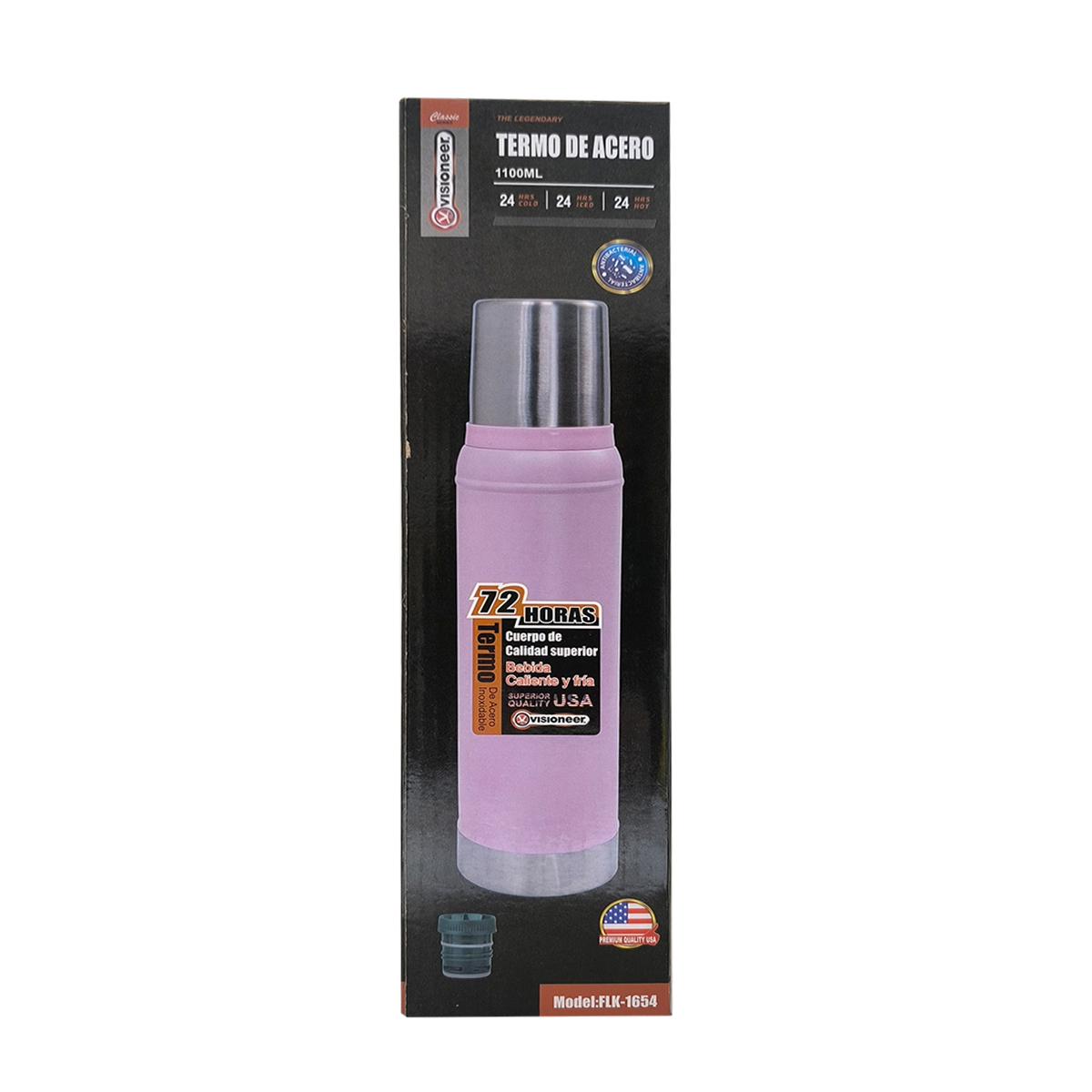 TERMO ACERO INOXIDABLE 1100ML MATE CON TAPA HOMEMART-1
