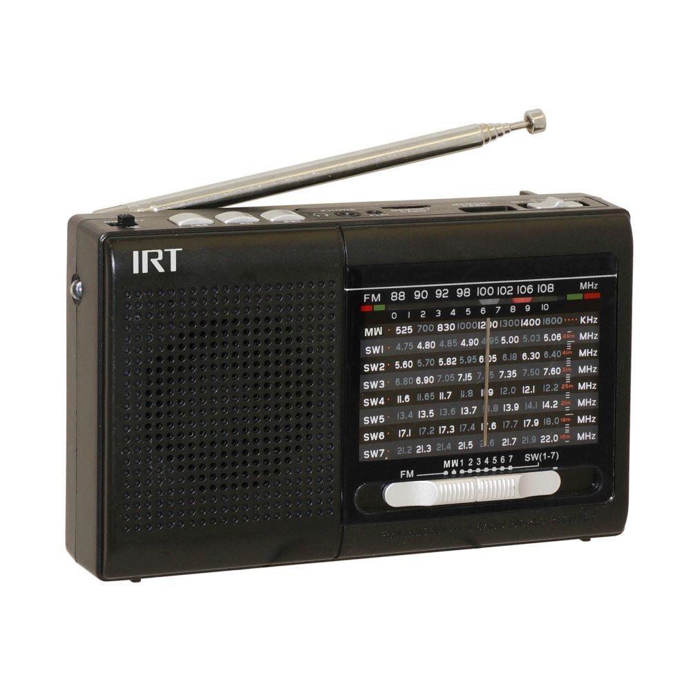 RADIO IRT 9 BANDAS RECARGABLE  AM/FM/SW/USB/MSD I005RP9B01N-2