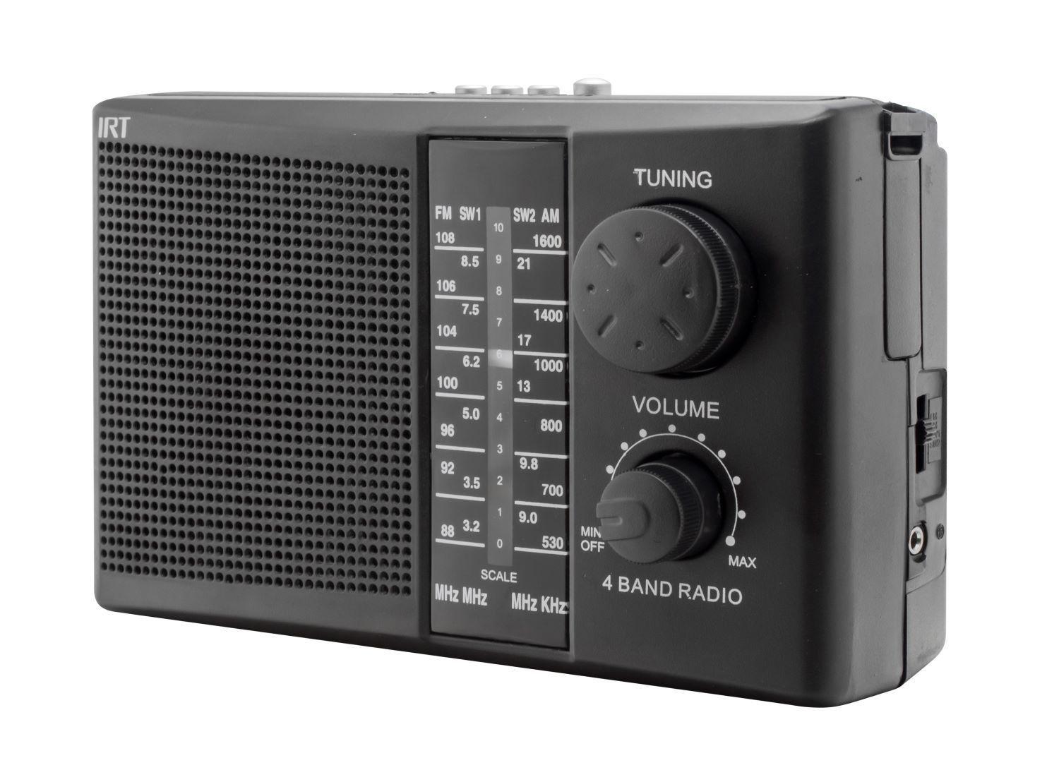 RADIO AM/FM/SW/USB/MSD 4 BANDAS RECARGABLE IRT NEG-3