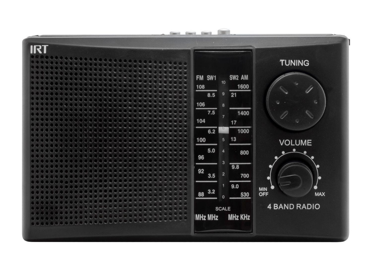 RADIO AM/FM/SW/USB/MSD 4 BANDAS RECARGABLE IRT NEG-5