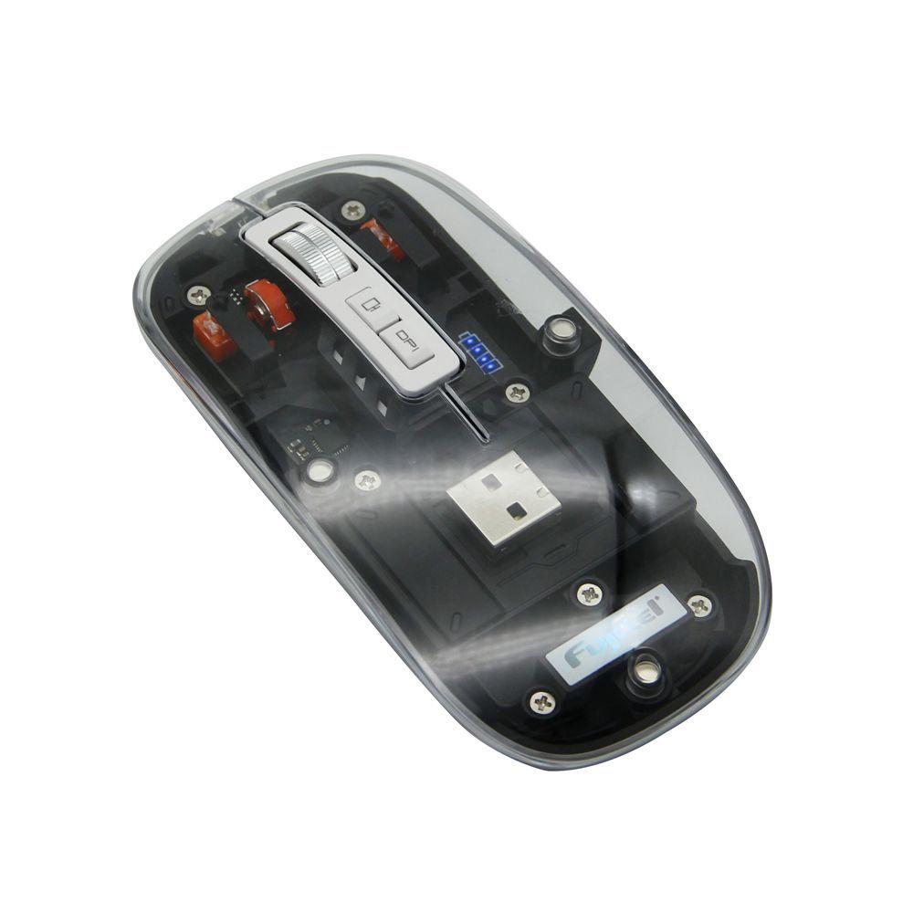 MOUSE INALAMBRICO FUJITEL CRYSTAL 2.4G  BT  NEGRO I160CRYWM74BLK-2