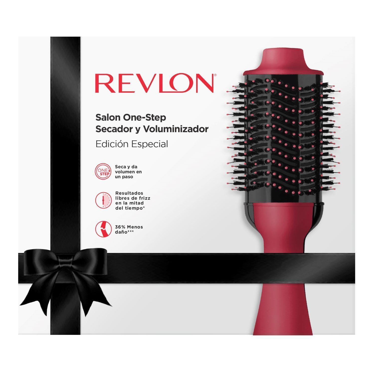 CEPILLO ONESTEP SECADOR Y VOLUMINIZADOR REVLON ROJO-4