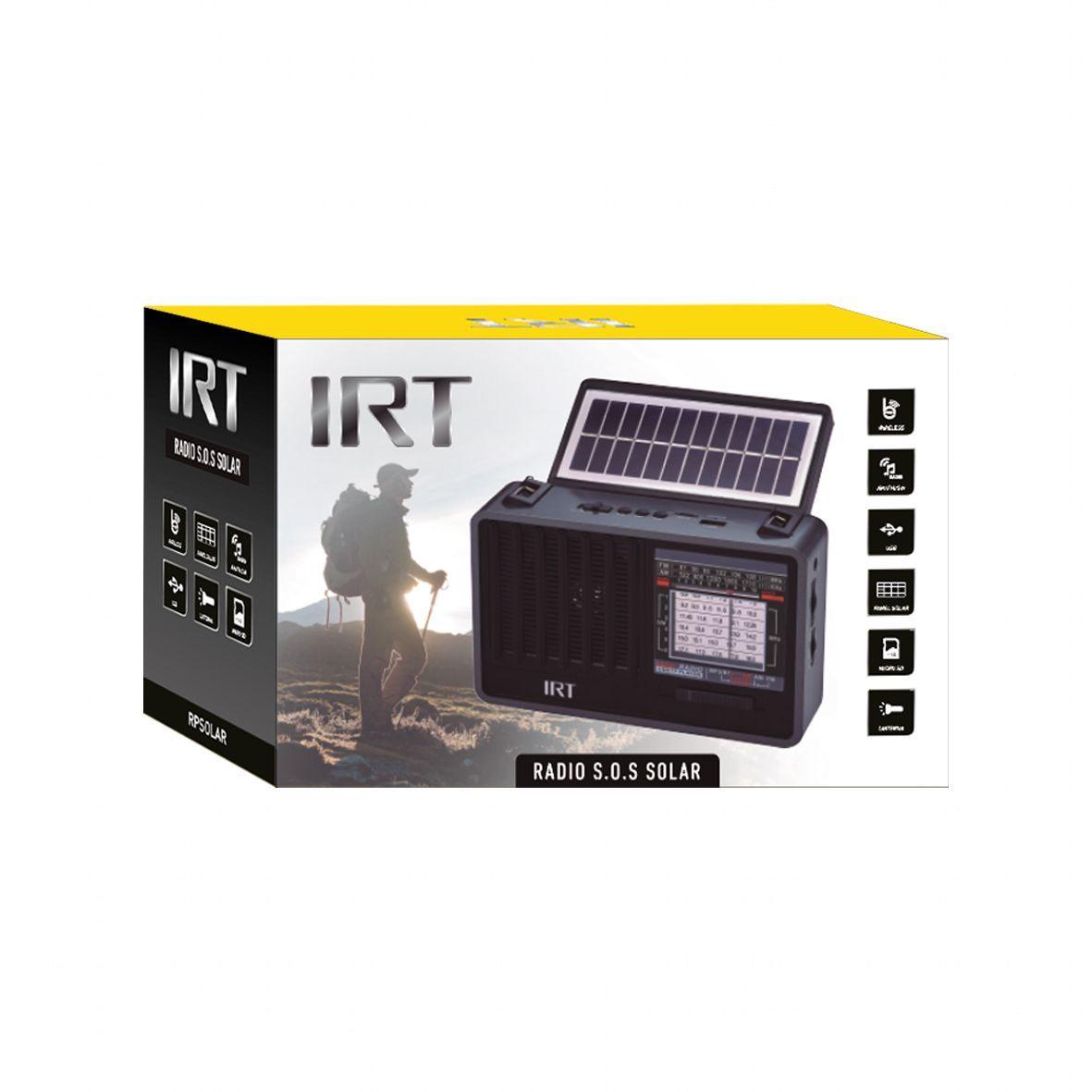 RADIO RECARGABLE SOLAR 8 BANDAS IRT I005RPSOLAR-4
