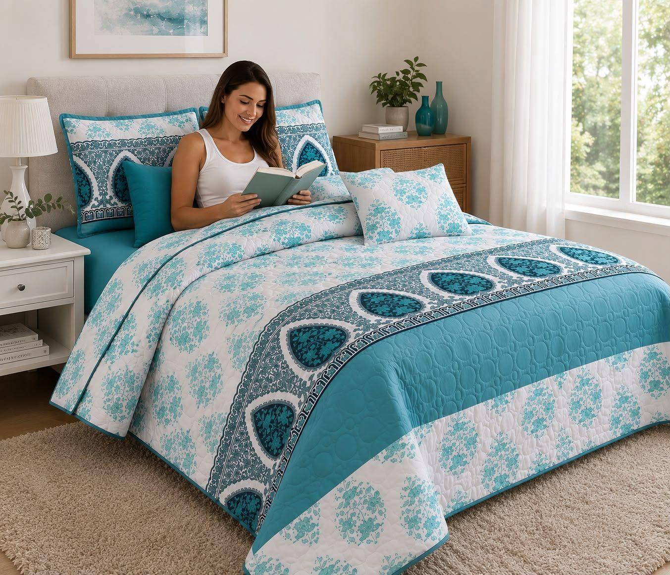 Quilt de Verano 2 Plazas con Dise o KFL117-2