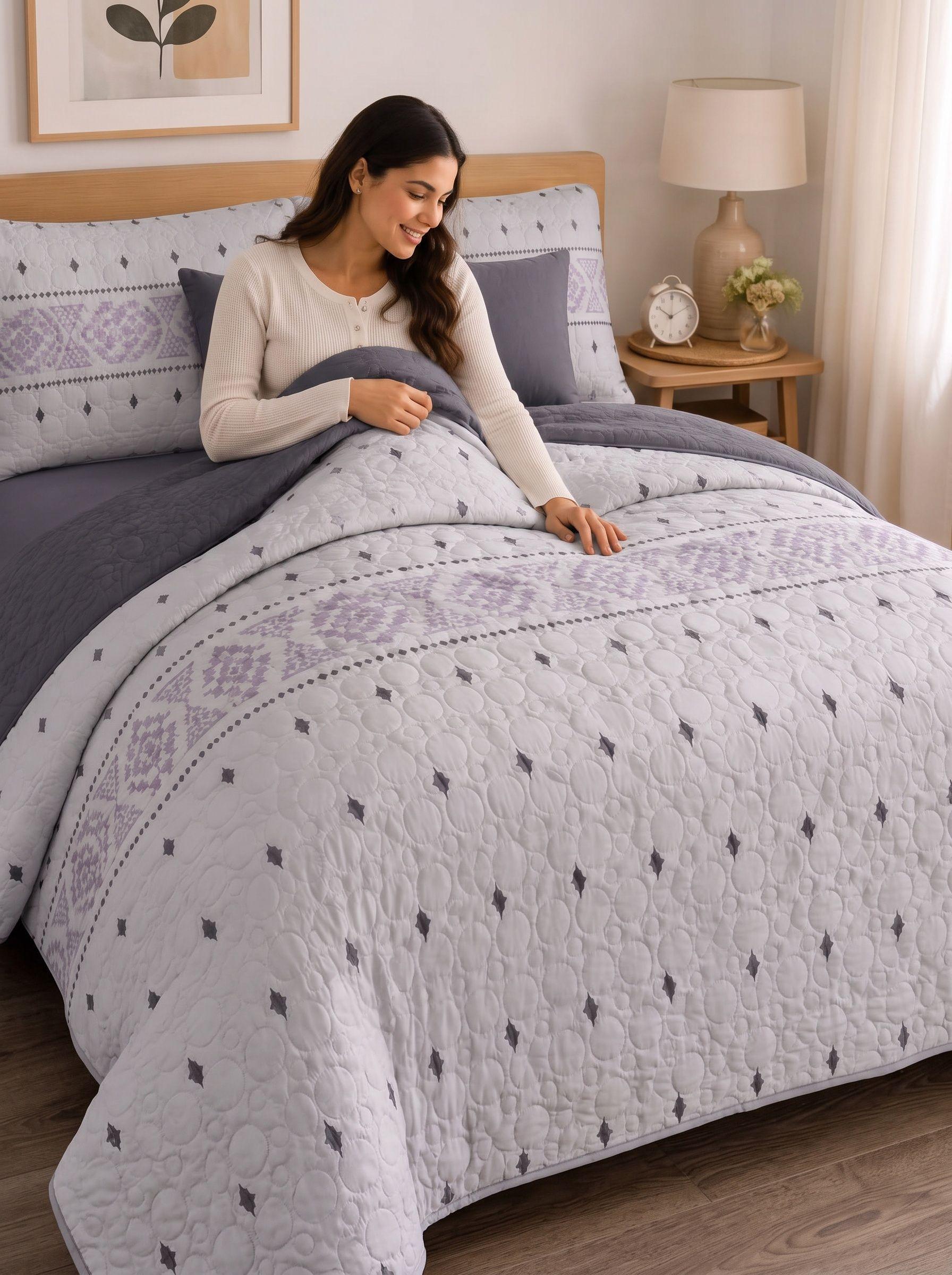 Quilt de Verano 2 Plazas con Dise o B003-2