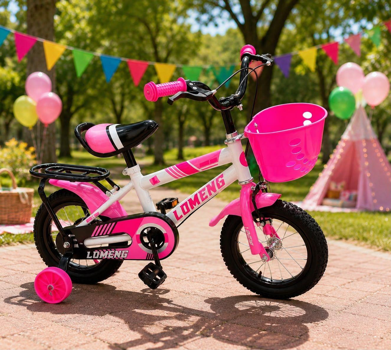 Bicicleta Infantil Aro 14 Color Blanco Fucsia CS05-2