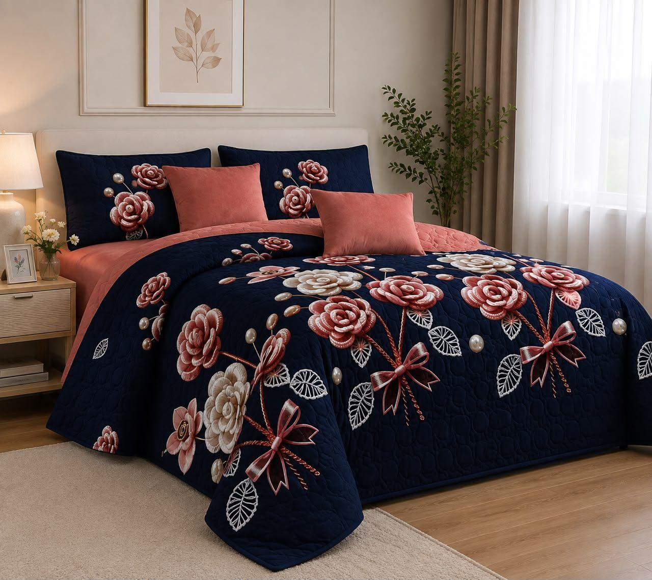 Quilt de Verano 2 Plazas Floral KFL751-0