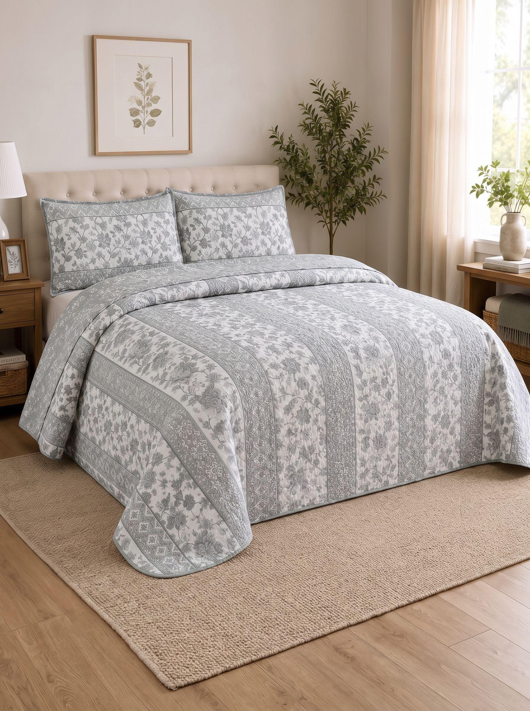 Quilt de Verano 2 Plazas con Dise o B002-1
