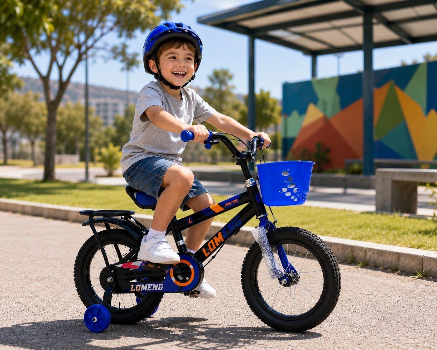 Bicicleta Infantil Aro 14 Color Negro Azul CS02-2