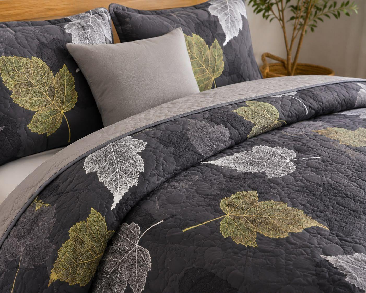 Quilt de Verano 2 Plazas Hojas 583-1
