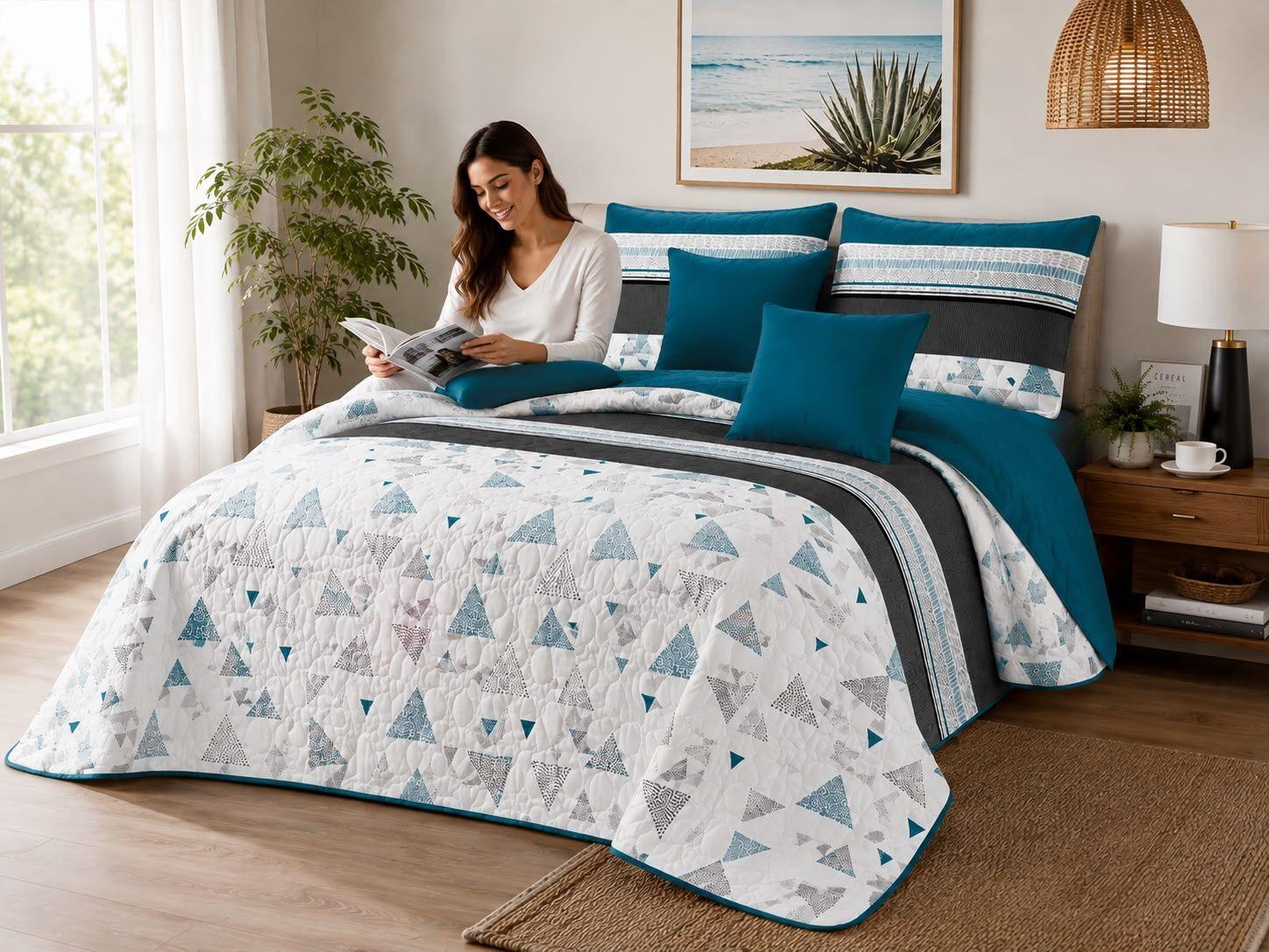 Quilt de Verano 2 Plazas con Dise o B005-0