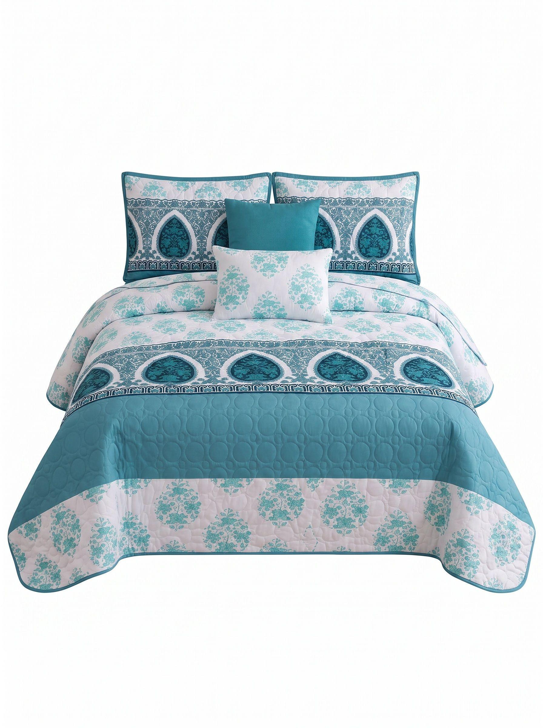Quilt de Verano Super King con Diseno KFL117-1