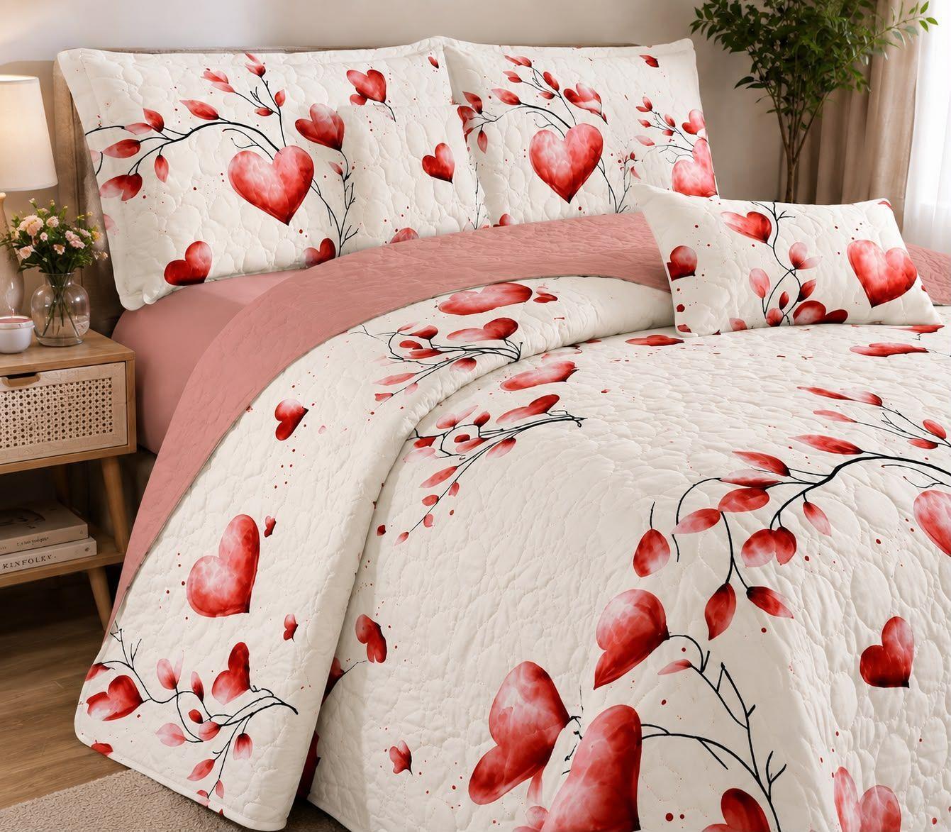 Quilt de Verano 2 Plazas Corazon 899-2