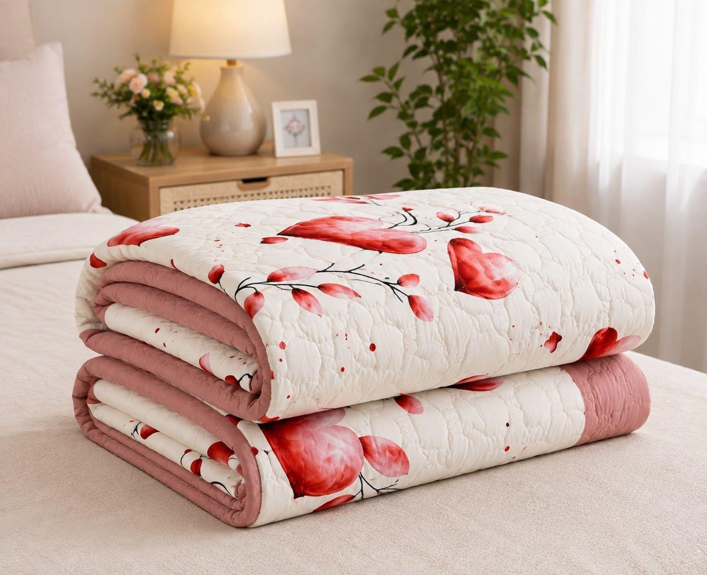 Quilt de Verano 2 Plazas Corazon 899-3